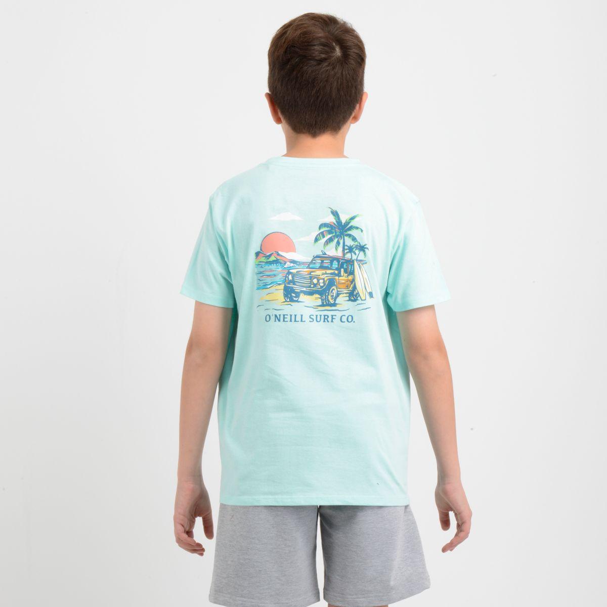 POLERA MANGA CORTA FREE WHEELIN AZUL CLARO / PASTEL-3