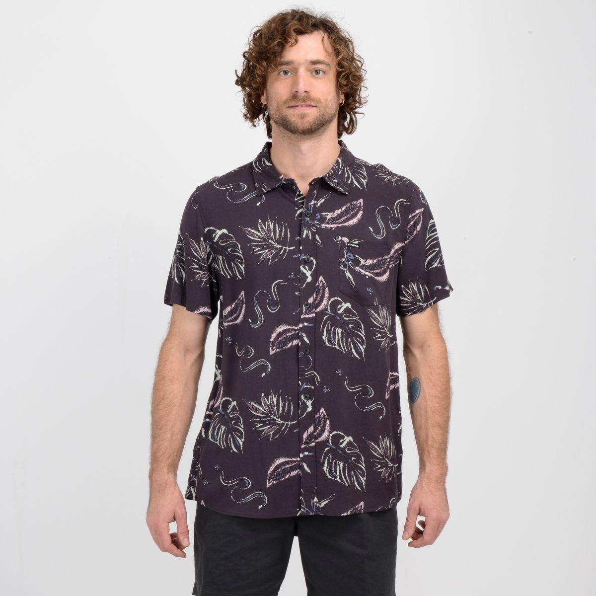 CAMISA MANGA CORTA BALI  NEGRO-0