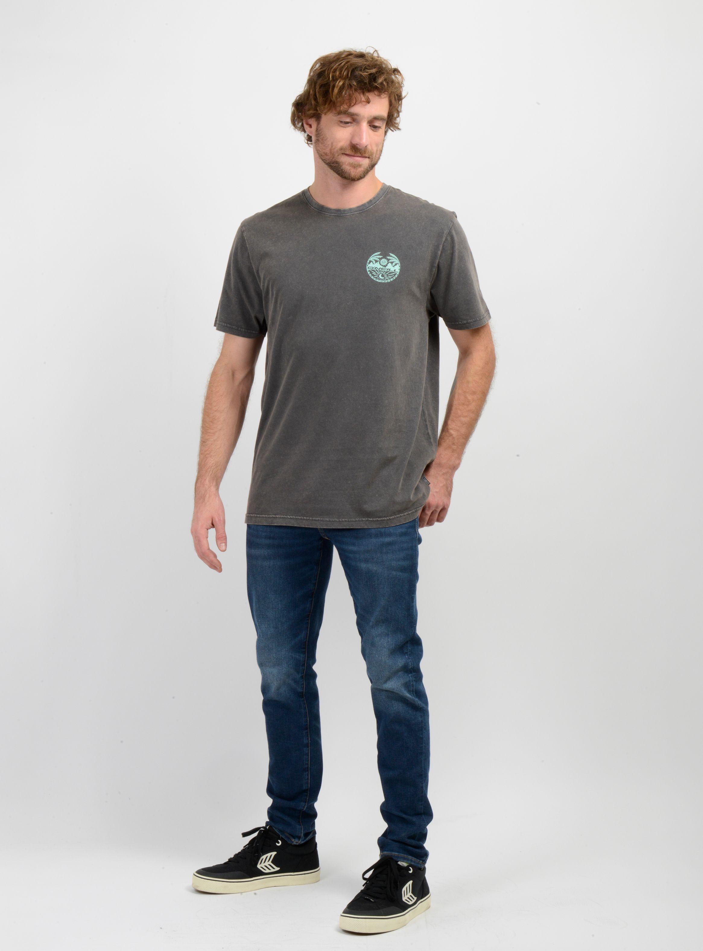 POLERA MANGA CORTA MIDNIGHT GRIS OSCURO-2