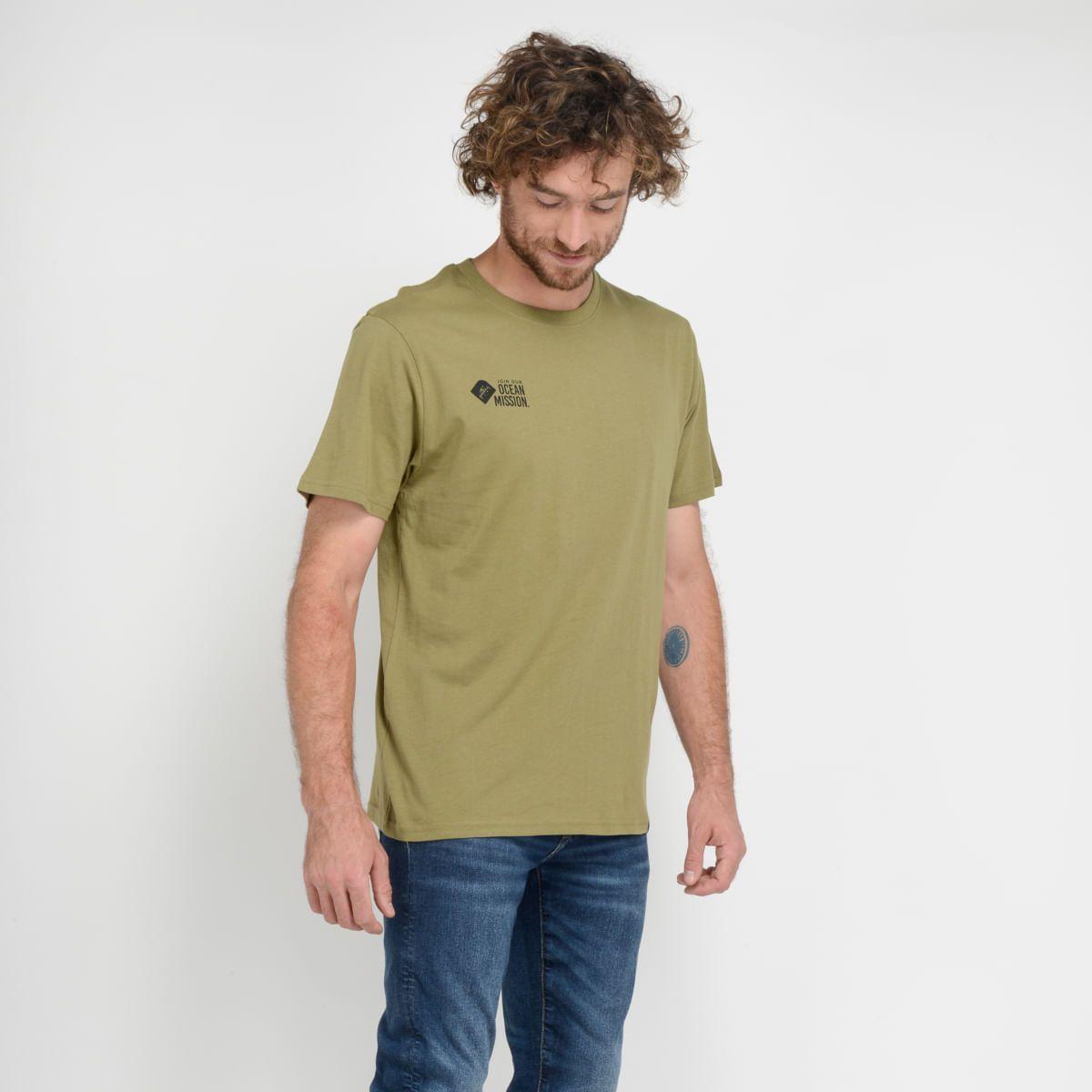 POLERA MANGA CORTA - I23HO065004 VERDE OSCURO-1