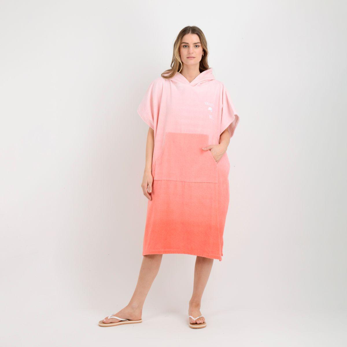 PONCHO TOALLA WOW NARANJO-0