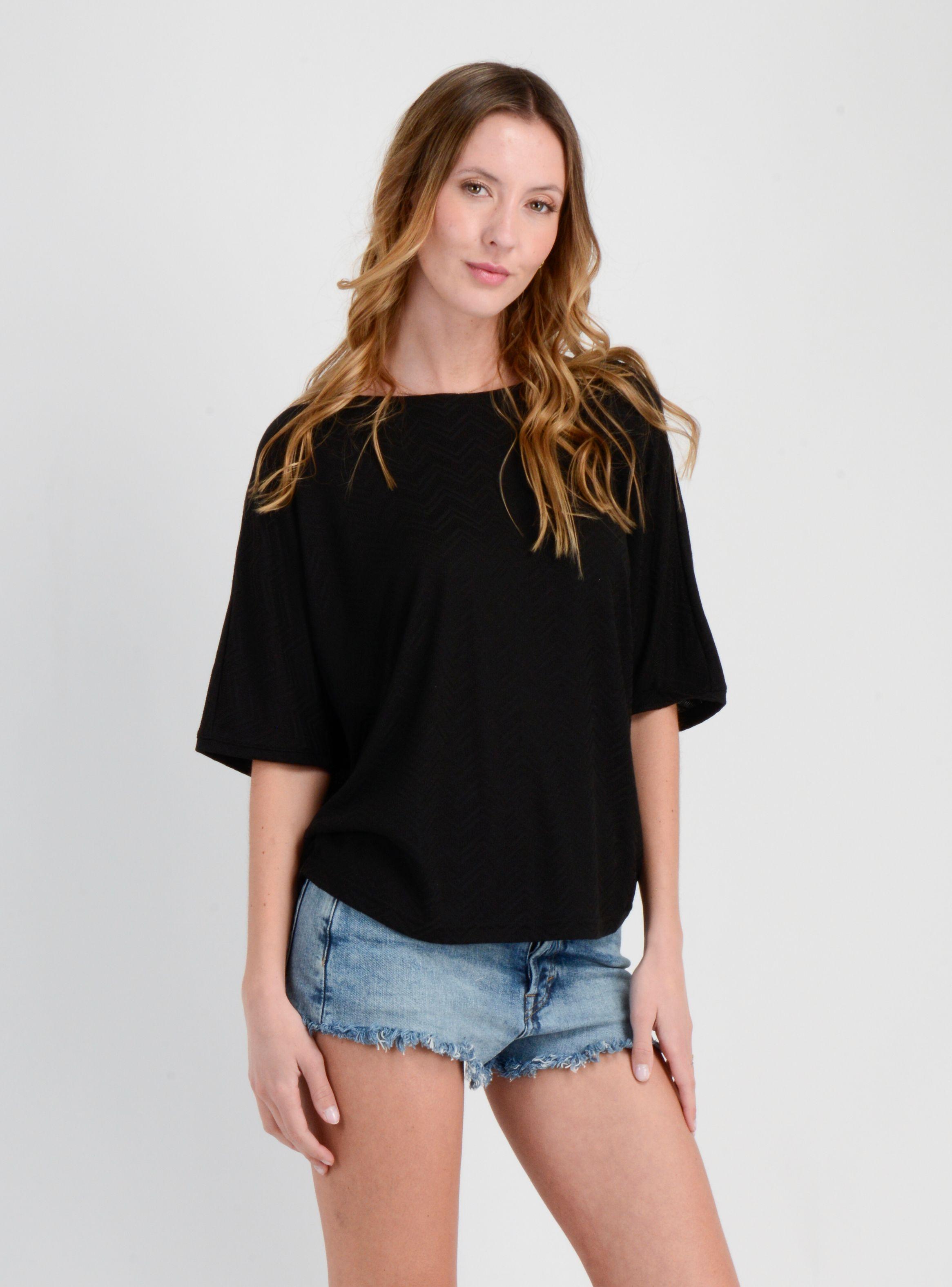 POLERA MANGA CORTA LINDY II NEGRO-3