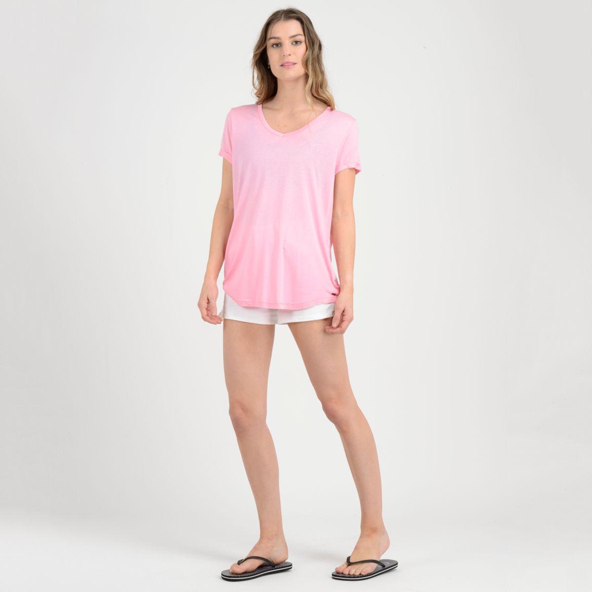 POLERA MANGA CORTA BASIC  ROSADO-3