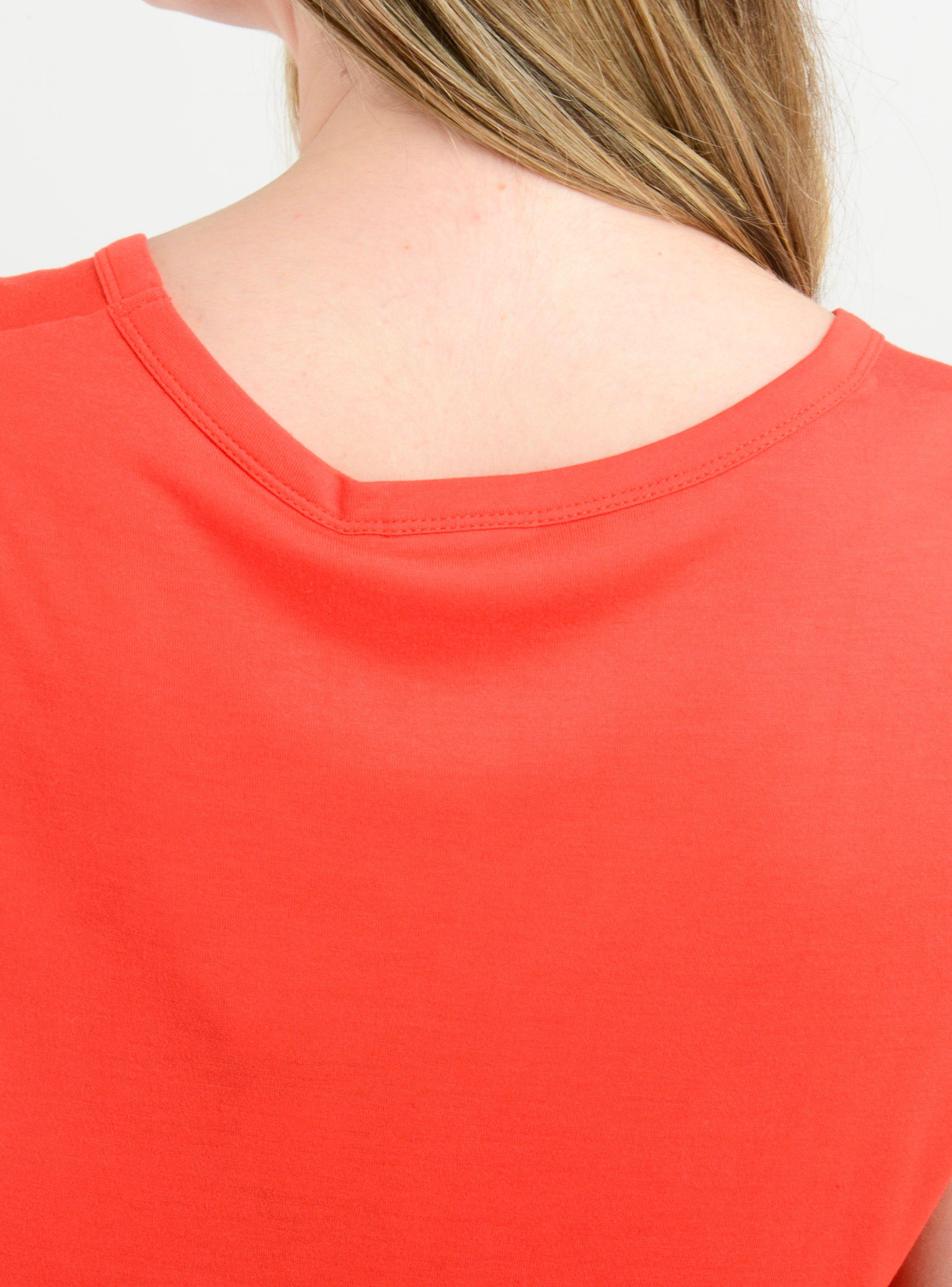 POLERA MANGA CORTA ESSENTIAL ROJO-5