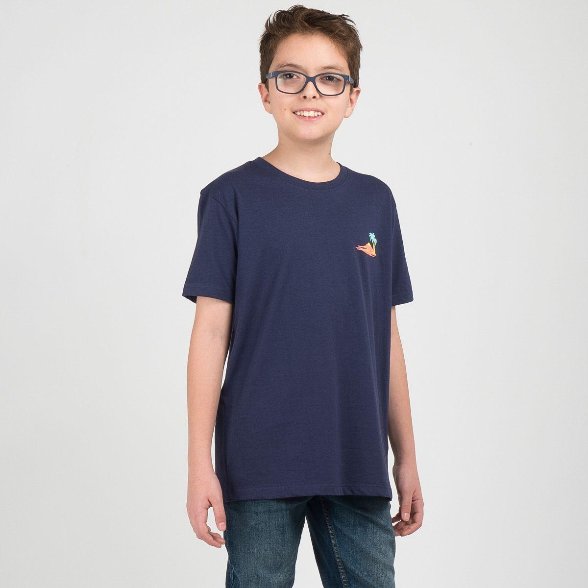 POLERA MANGA CORTA DEPTH  AZUL OSCURO-1