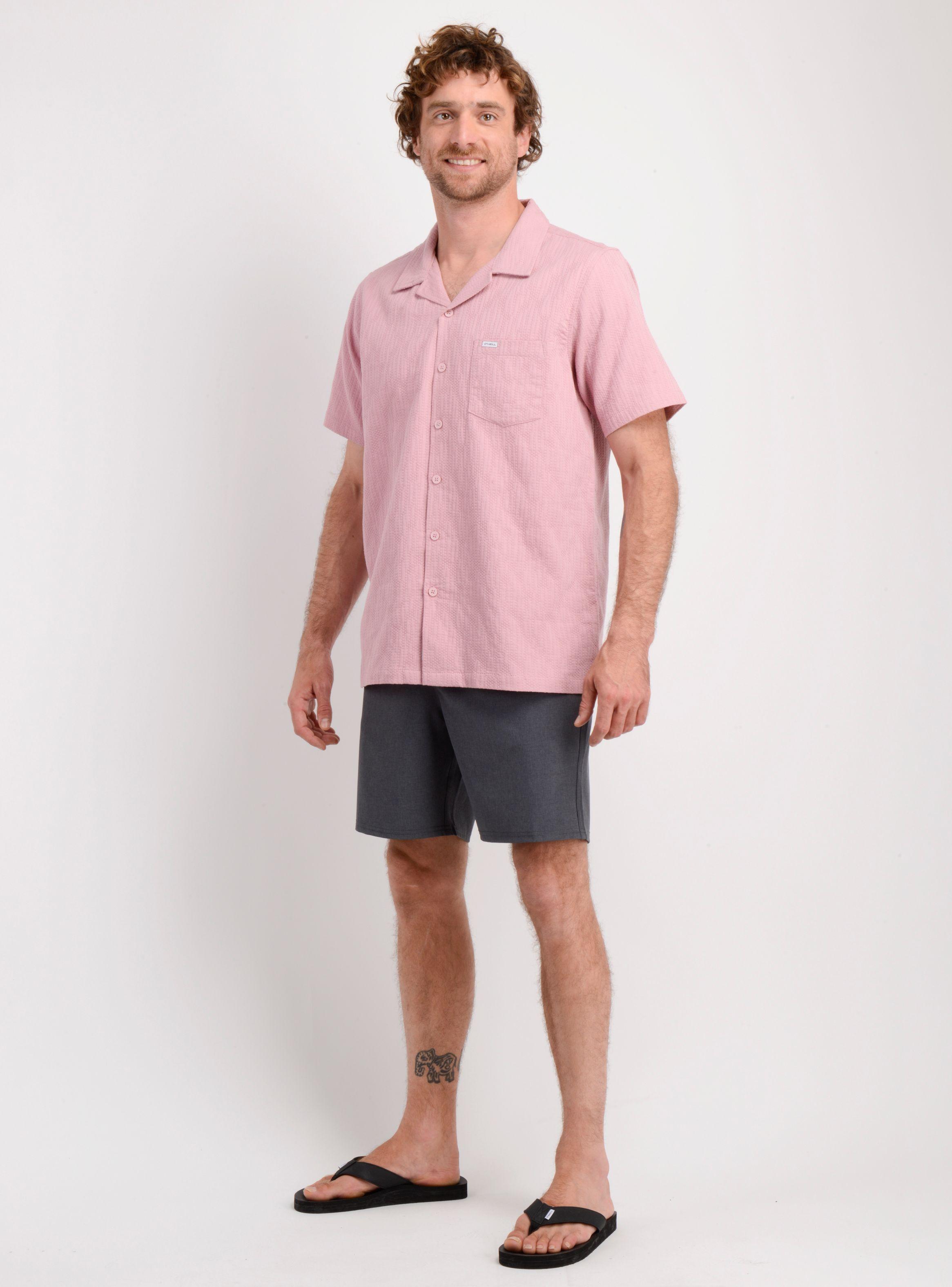 CAMISA MANGA CORTA POLLY ROSADO-2