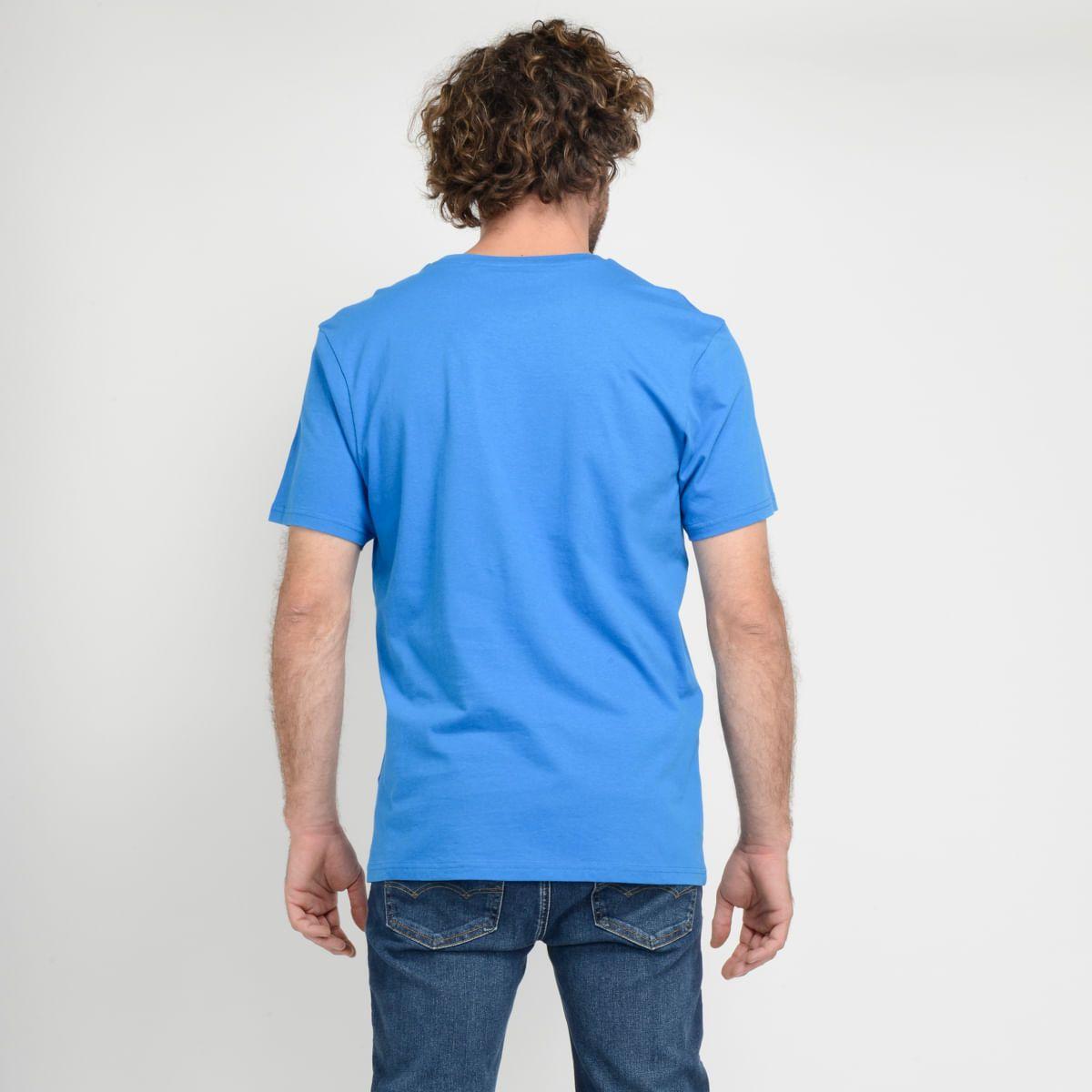 POLERA MANGA CORTA - I23HO065012 AZUL-2