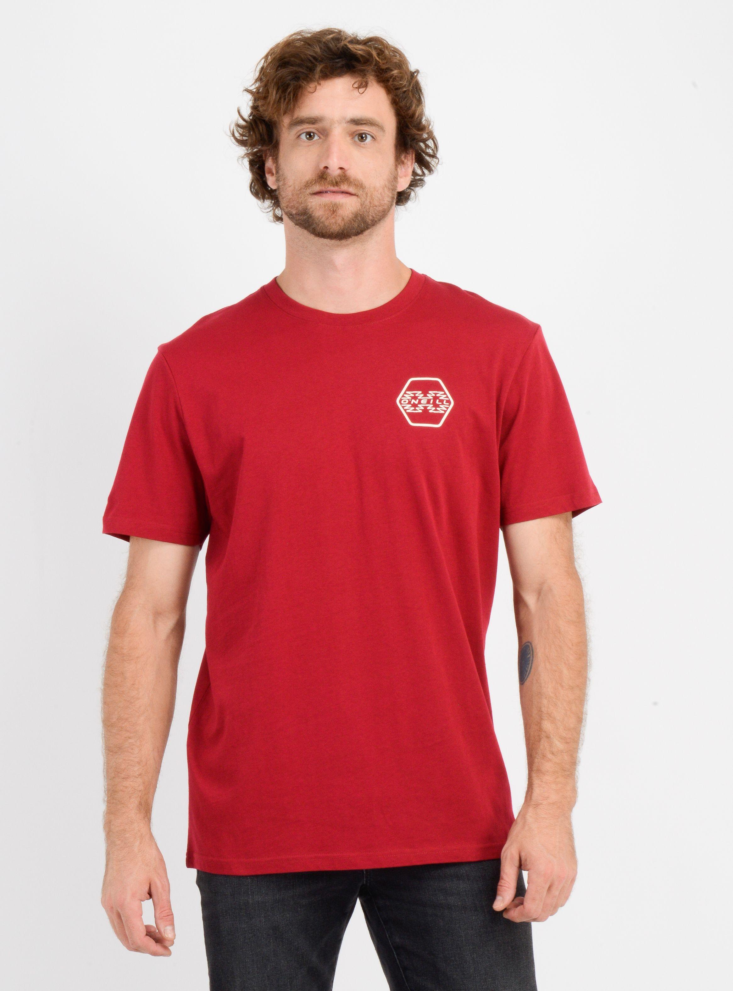 POLERA MANGA CORTA ETNIC  ROJO OSCURO-0