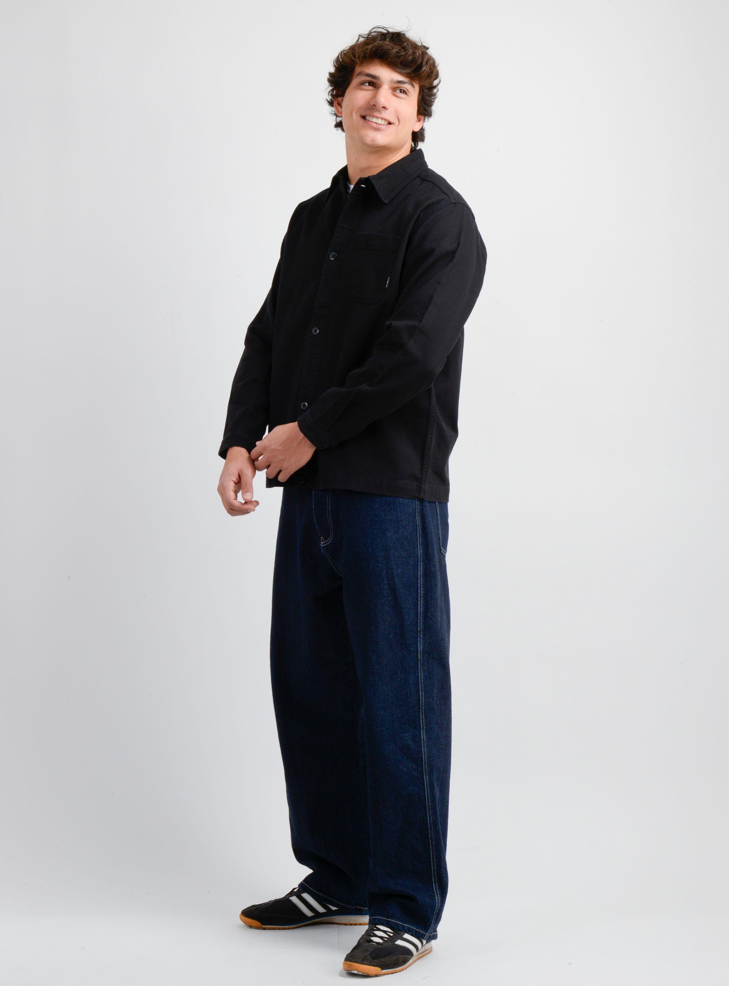 CAMISA MANGA LARGA MAXWELL NEGRO-2