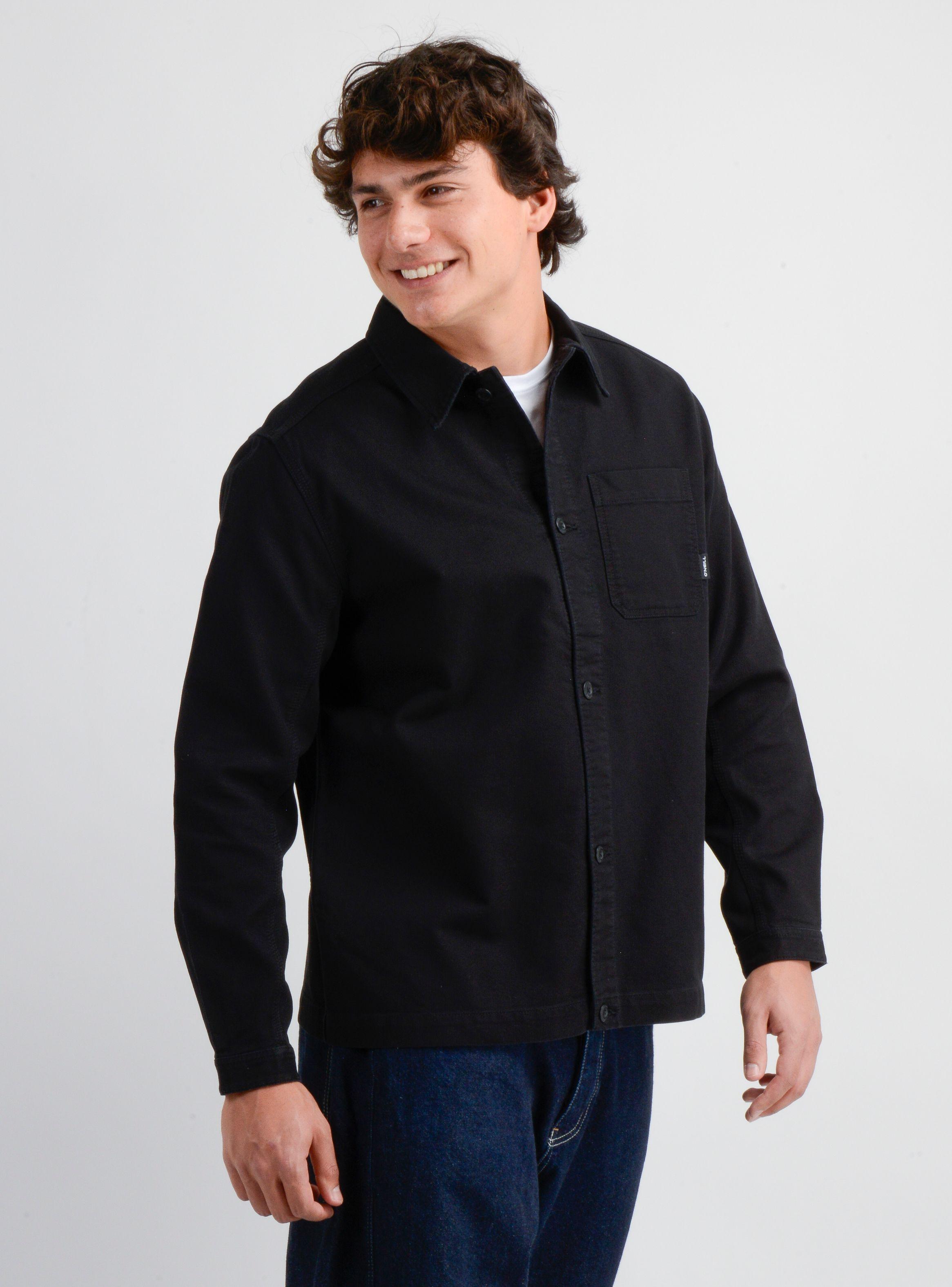 CAMISA MANGA LARGA MAXWELL NEGRO-3