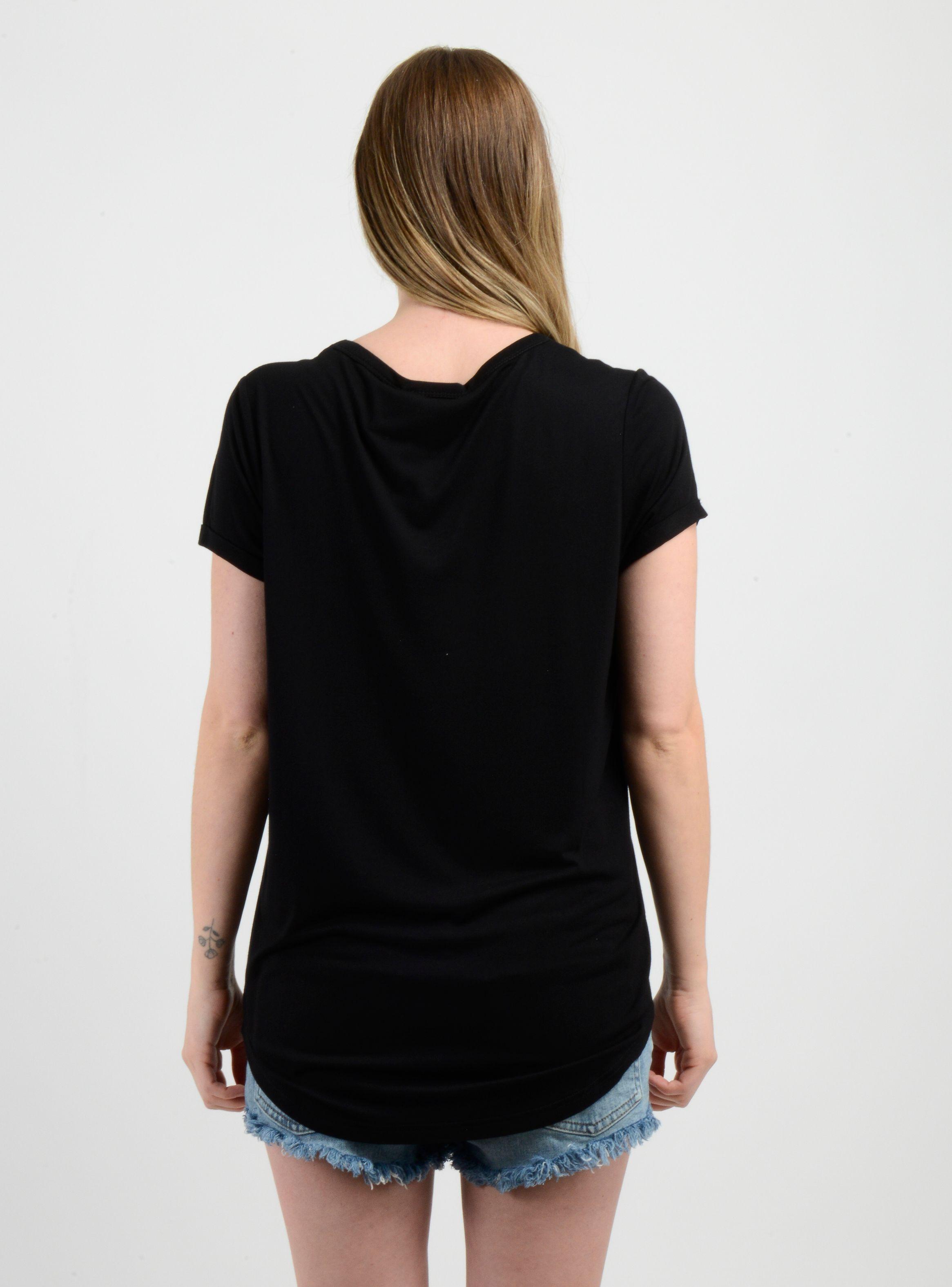 POLERA MANGA CORTA ESSENTIAL NEGRO-1