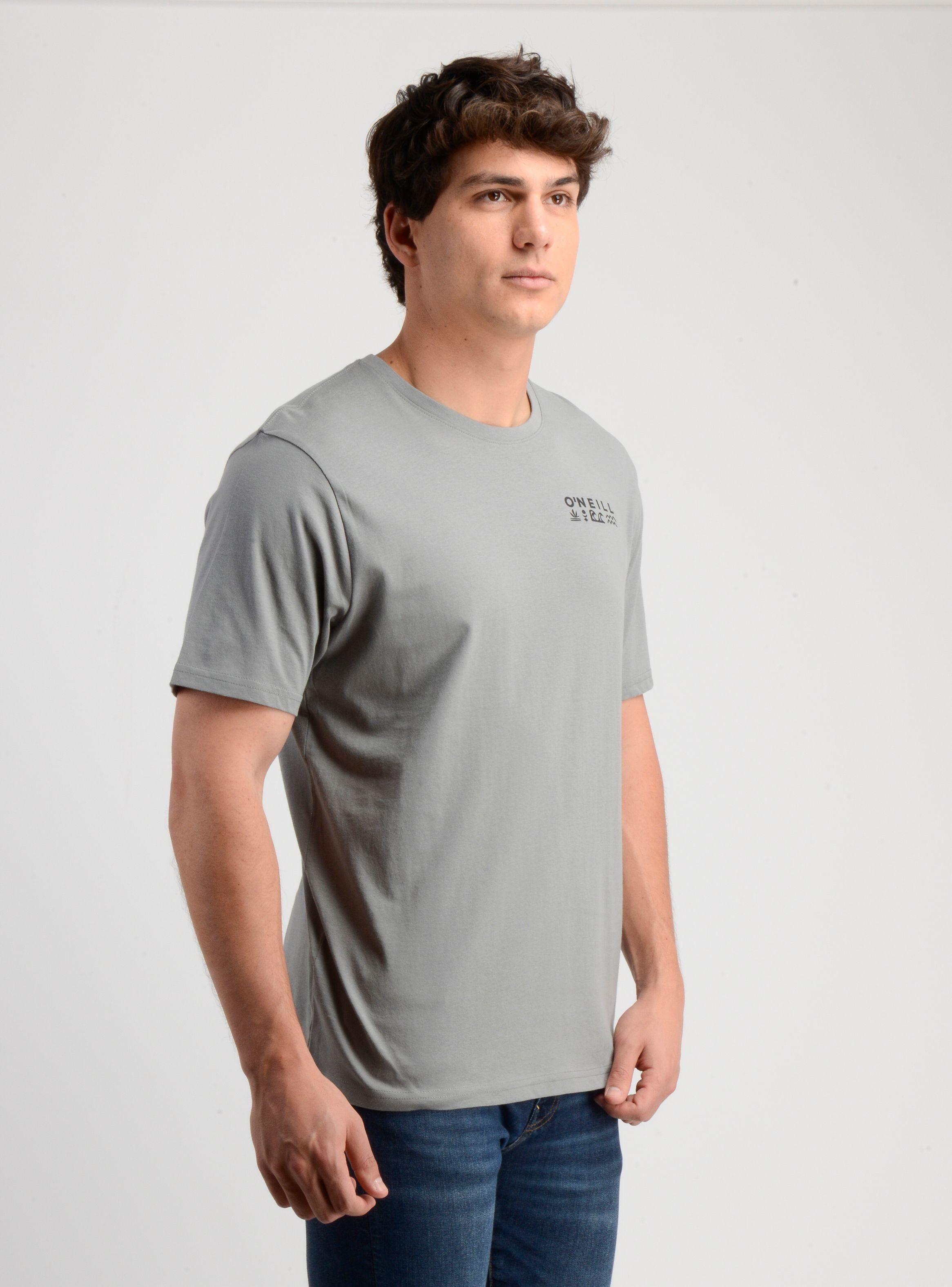 POLERA MANGA CORTA GLYPHS GRIS-3