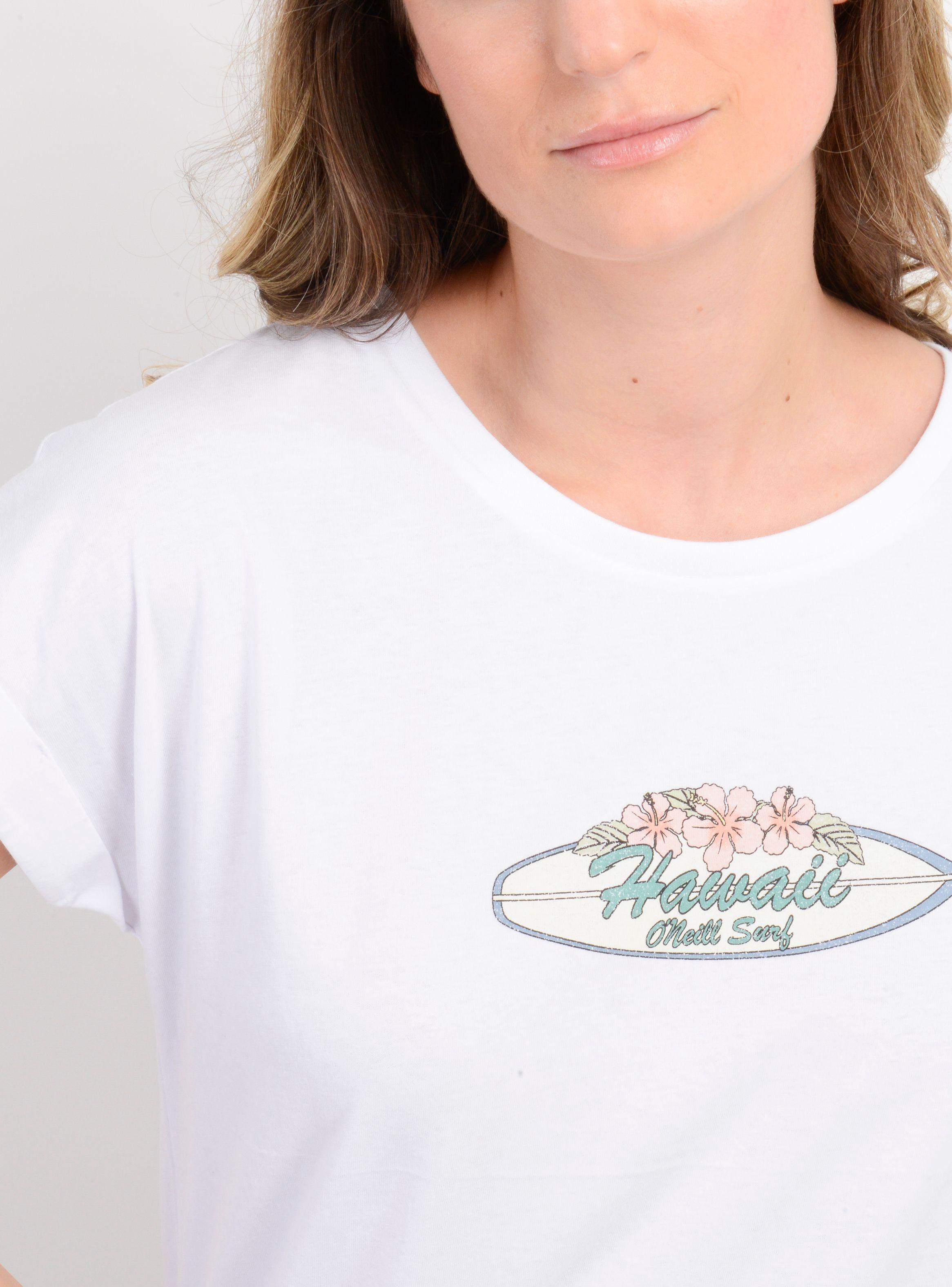 POLERA MANGA CORTA BEACHY BLOOM II BLANCO-4