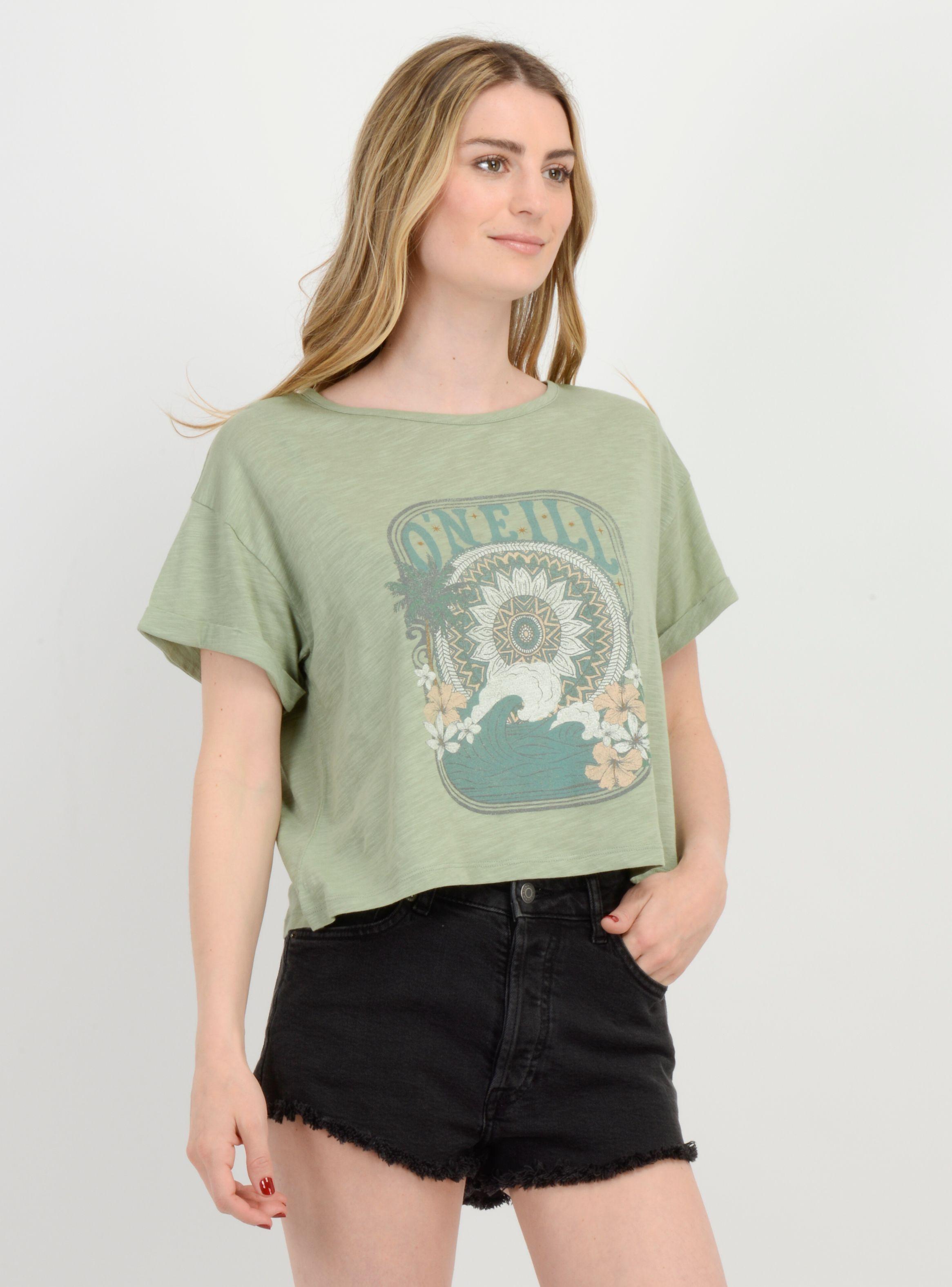 POLERA MANGA CORTA MOMENT CROP  VERDE-3