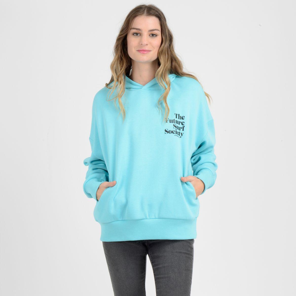 POLERON HODDIE RADIANCE  AZUL TURQUESA-0