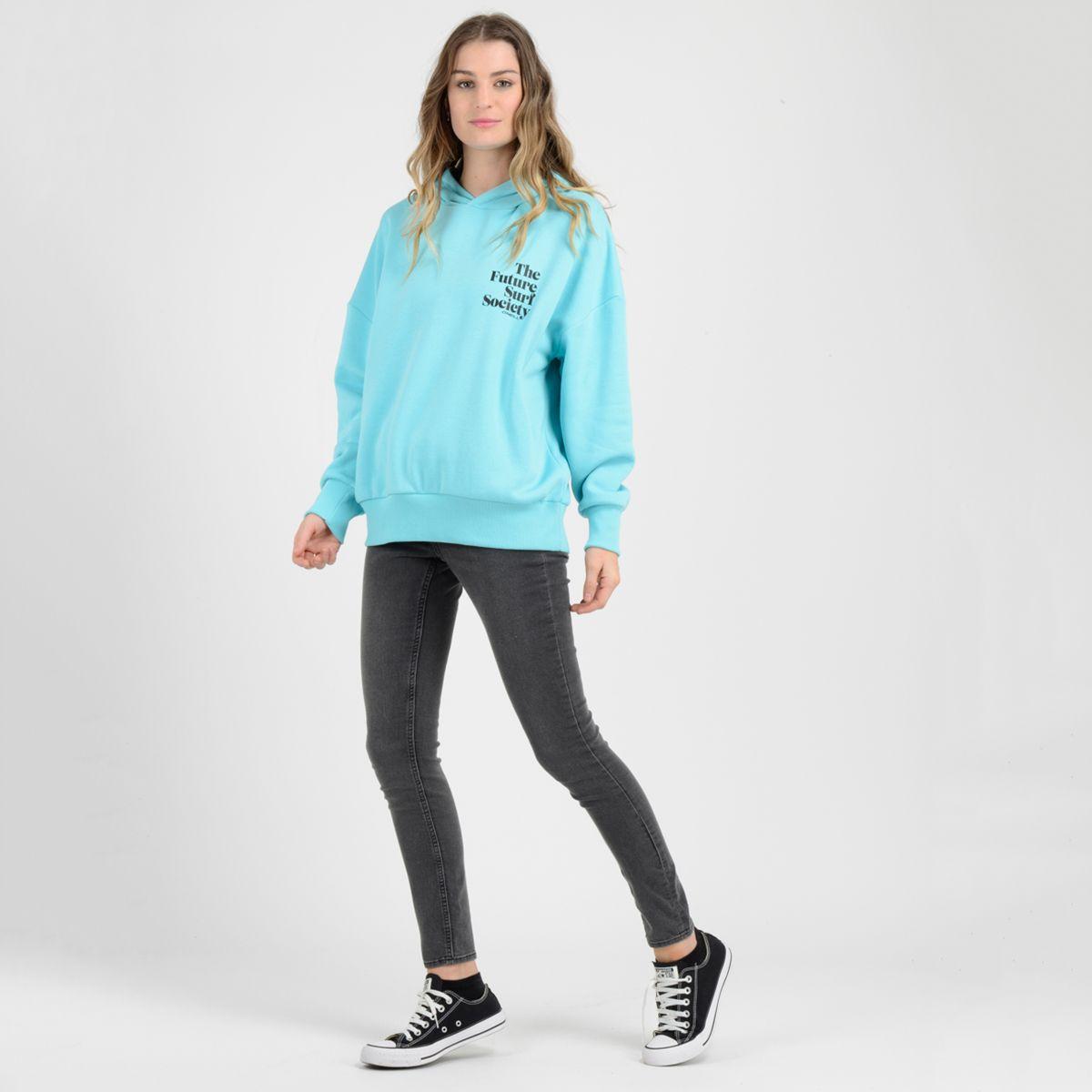 POLERON HODDIE RADIANCE  AZUL TURQUESA-3