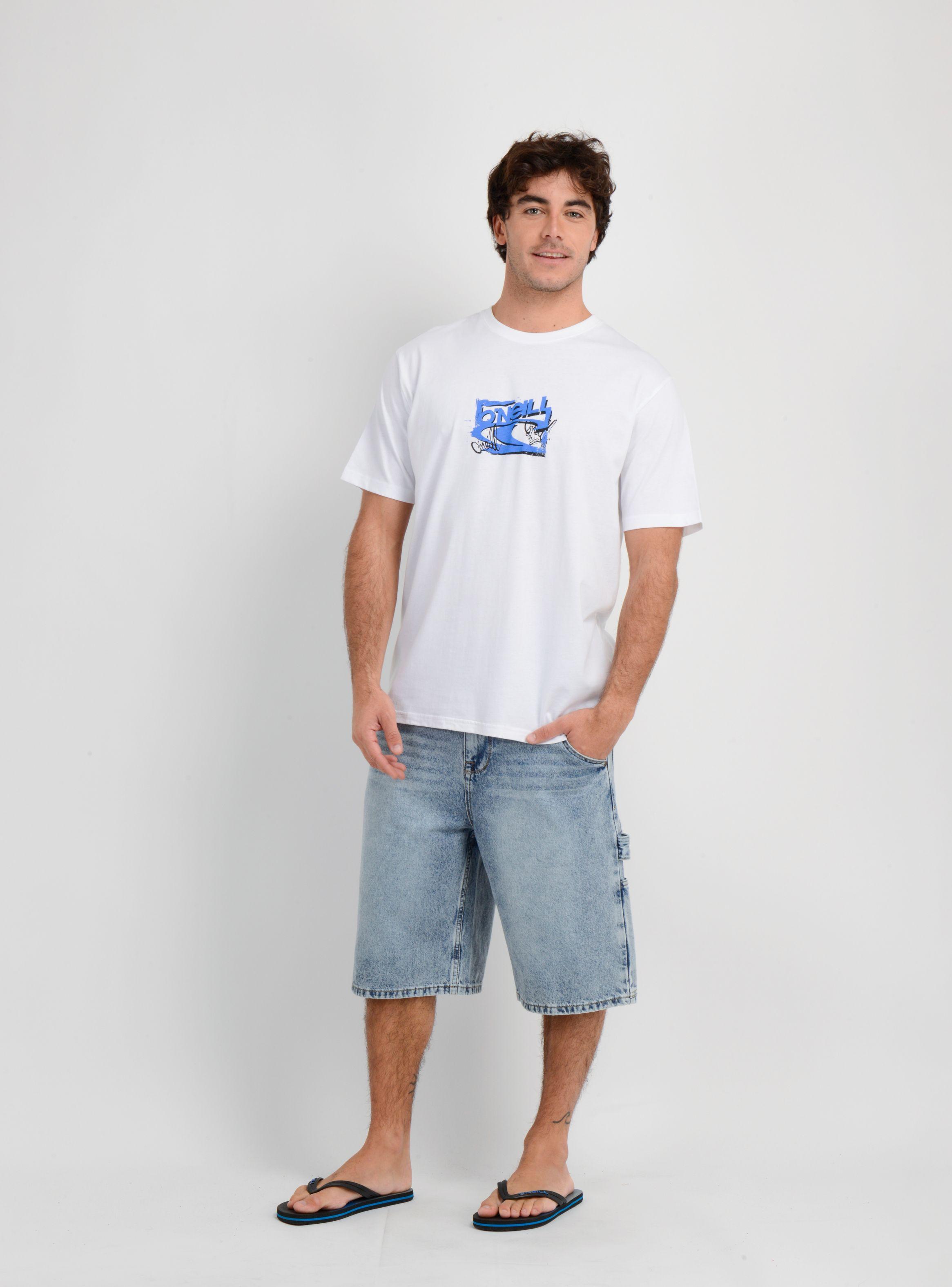 POLERA MANGA CORTA ESSENTIAL 90'S  BLANCO-2