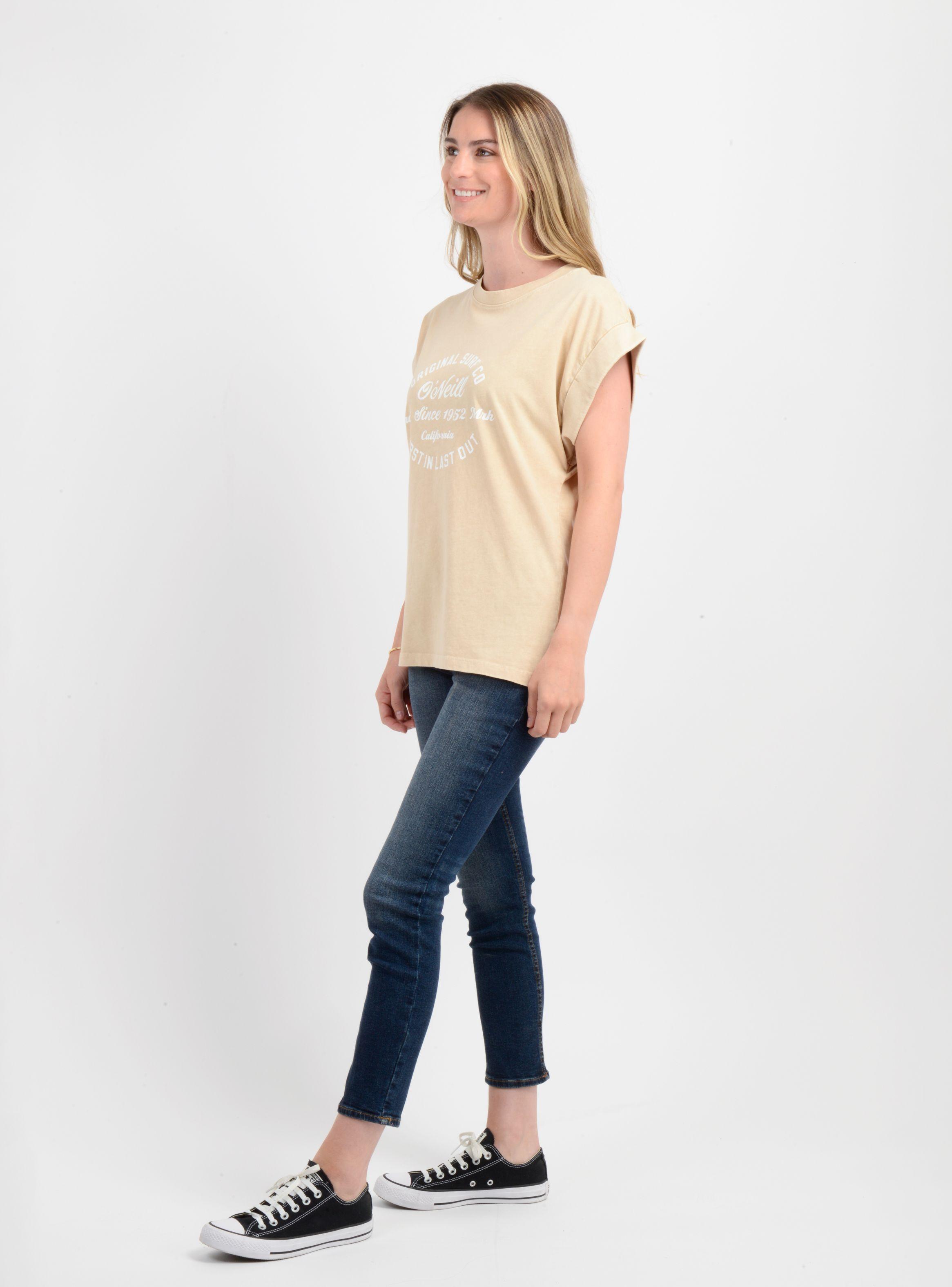 POLERA MANGA CORTA O'RIGINALS SURF  BEIGE-2