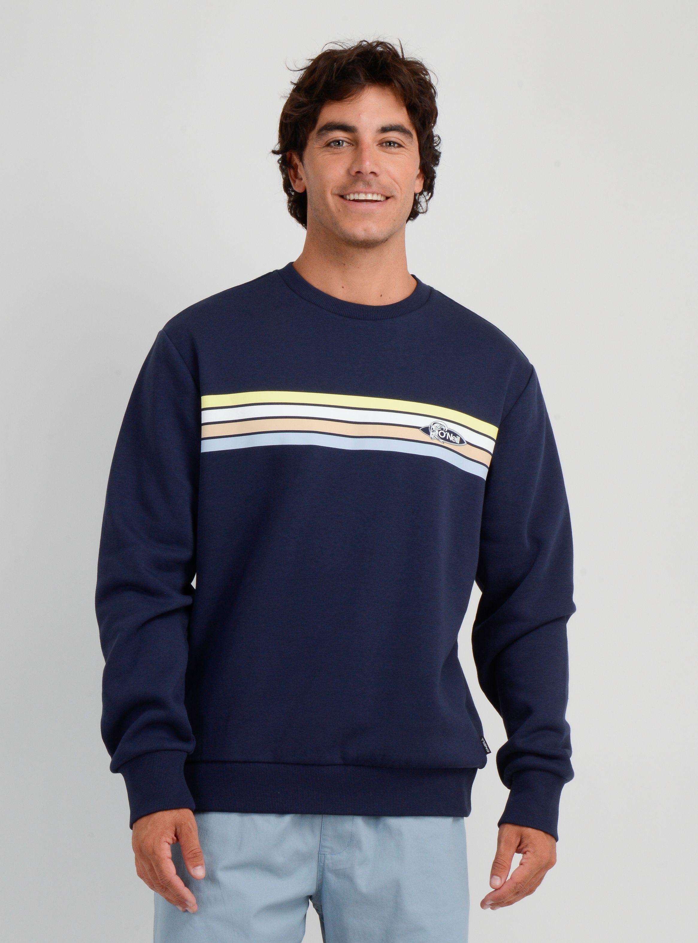 POLERON OG STRIPE CREW AZUL OSCURO-0