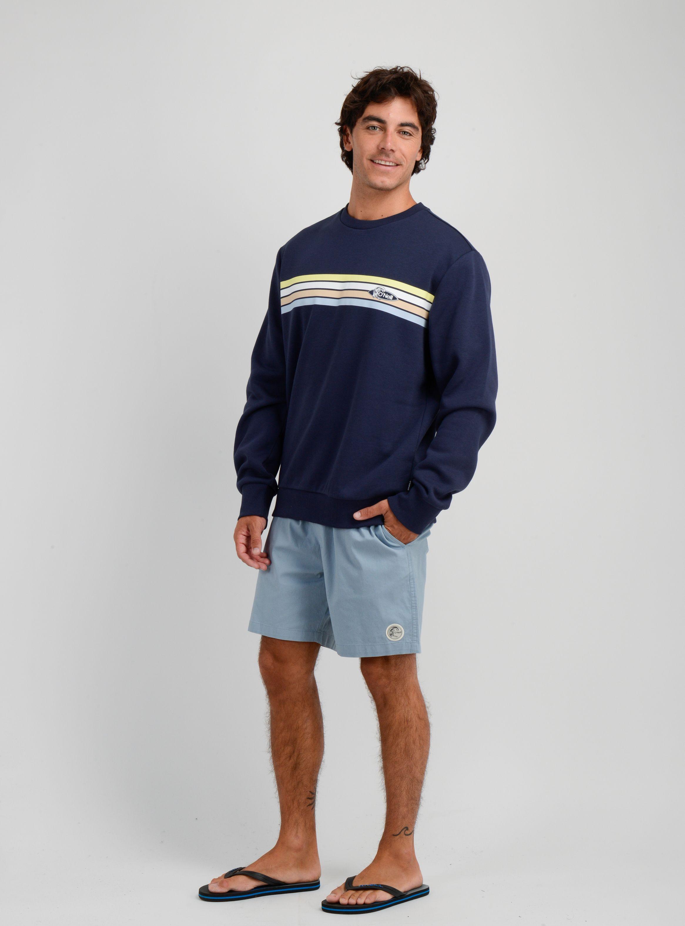 POLERON OG STRIPE CREW AZUL OSCURO-2