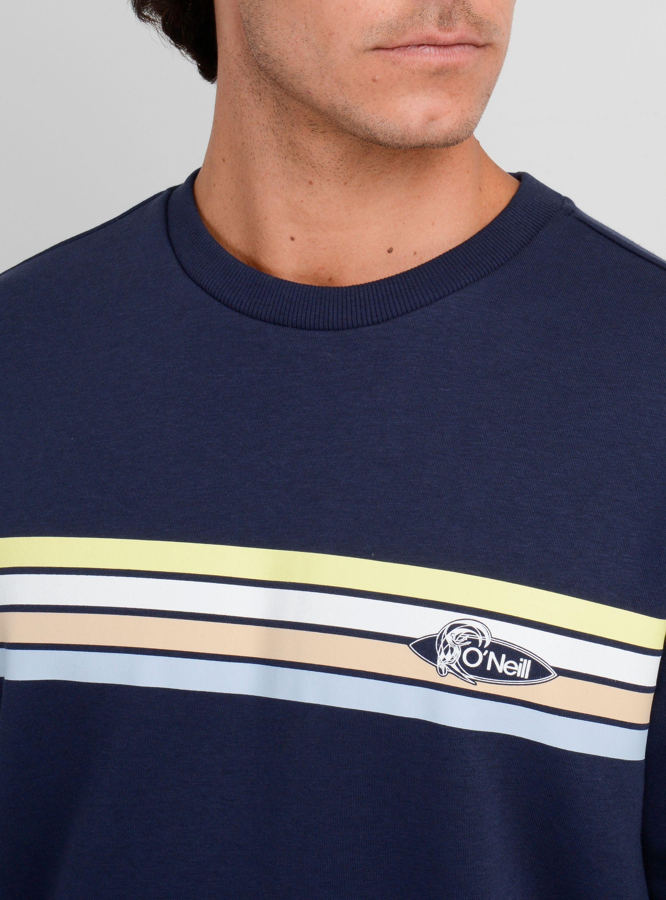 POLERON OG STRIPE CREW AZUL OSCURO-4