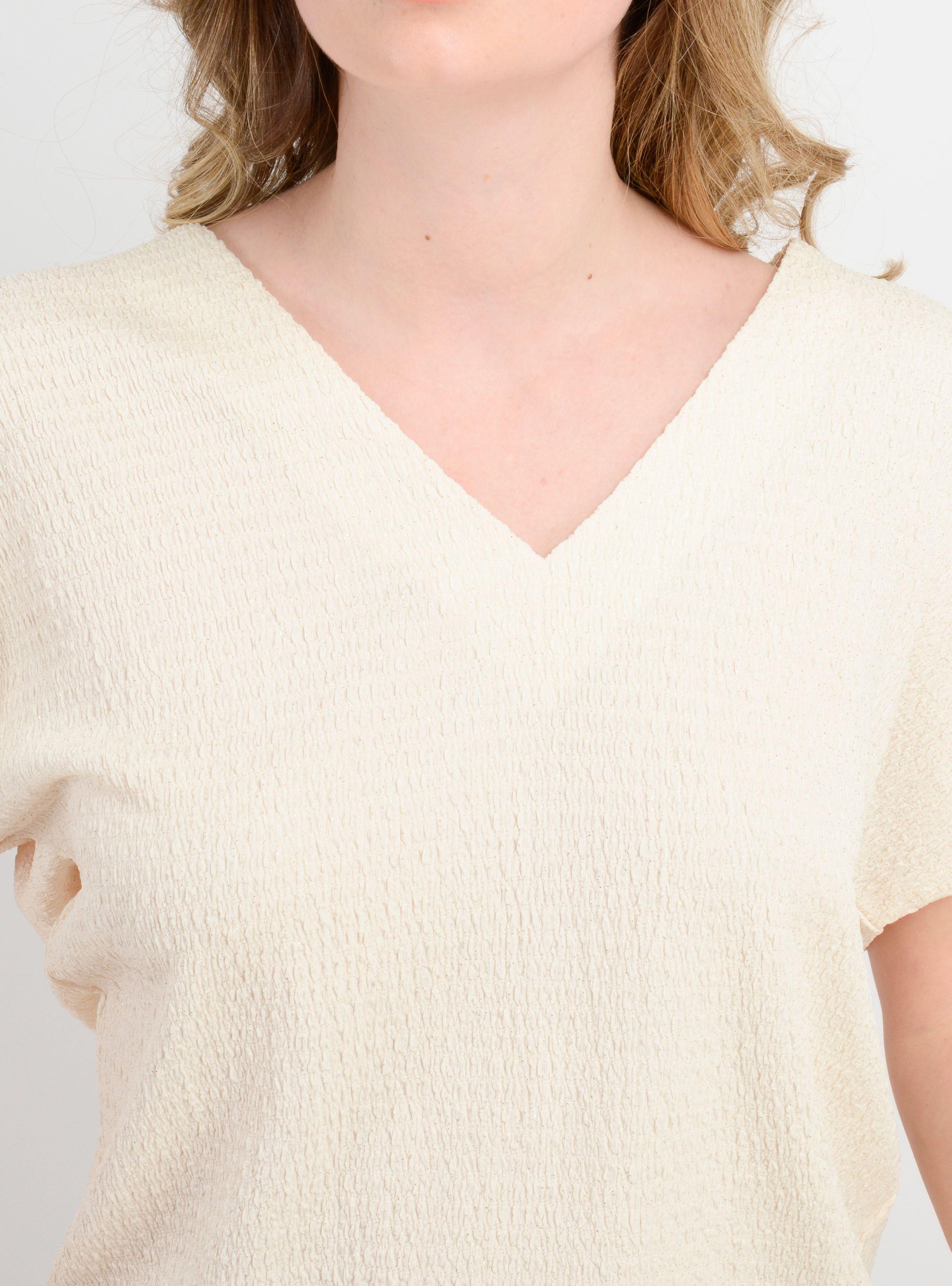 POLERA MANGA CORTA CAMILE BEIGE CLARO-4