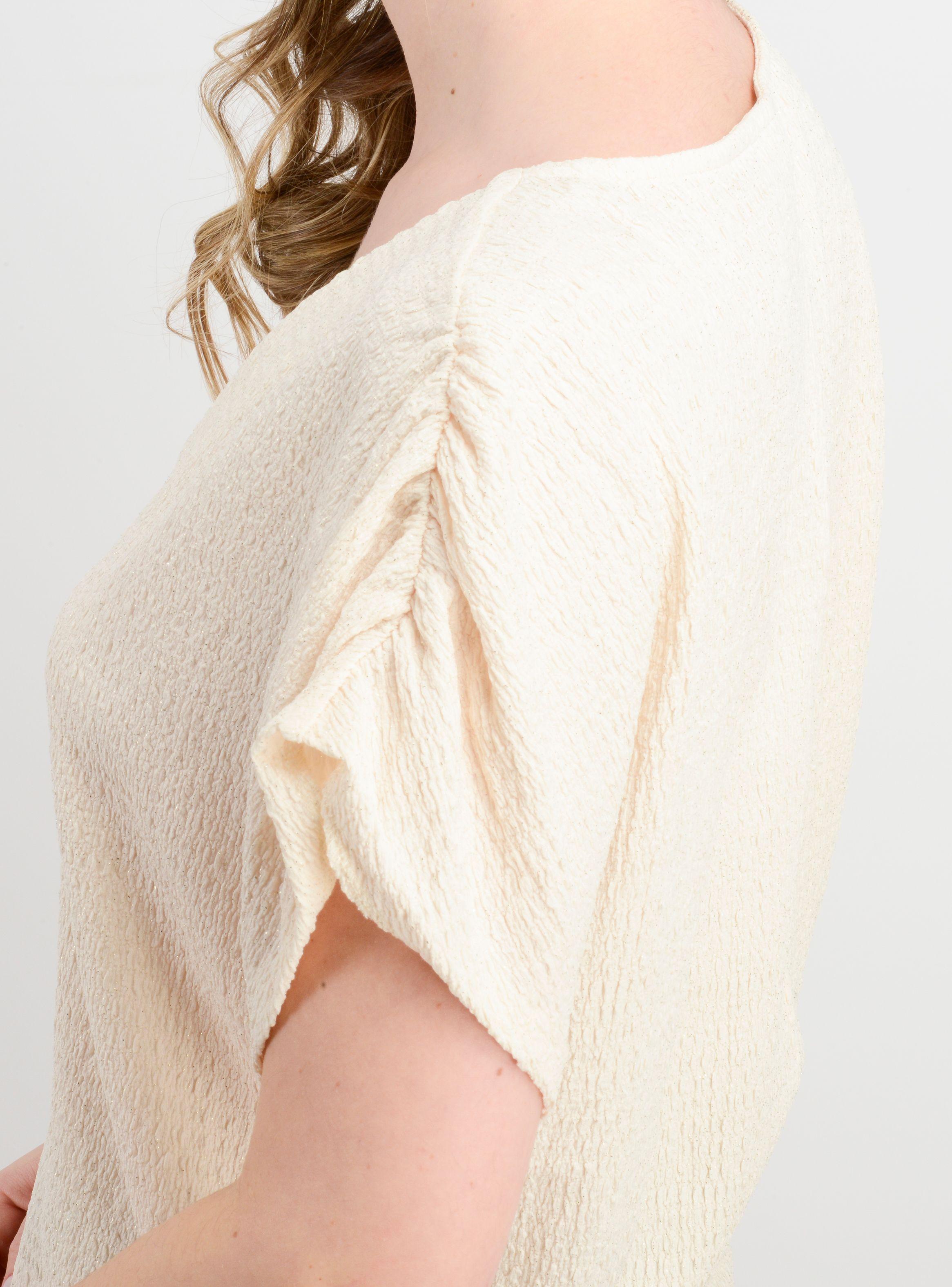 POLERA MANGA CORTA CAMILE BEIGE CLARO-5