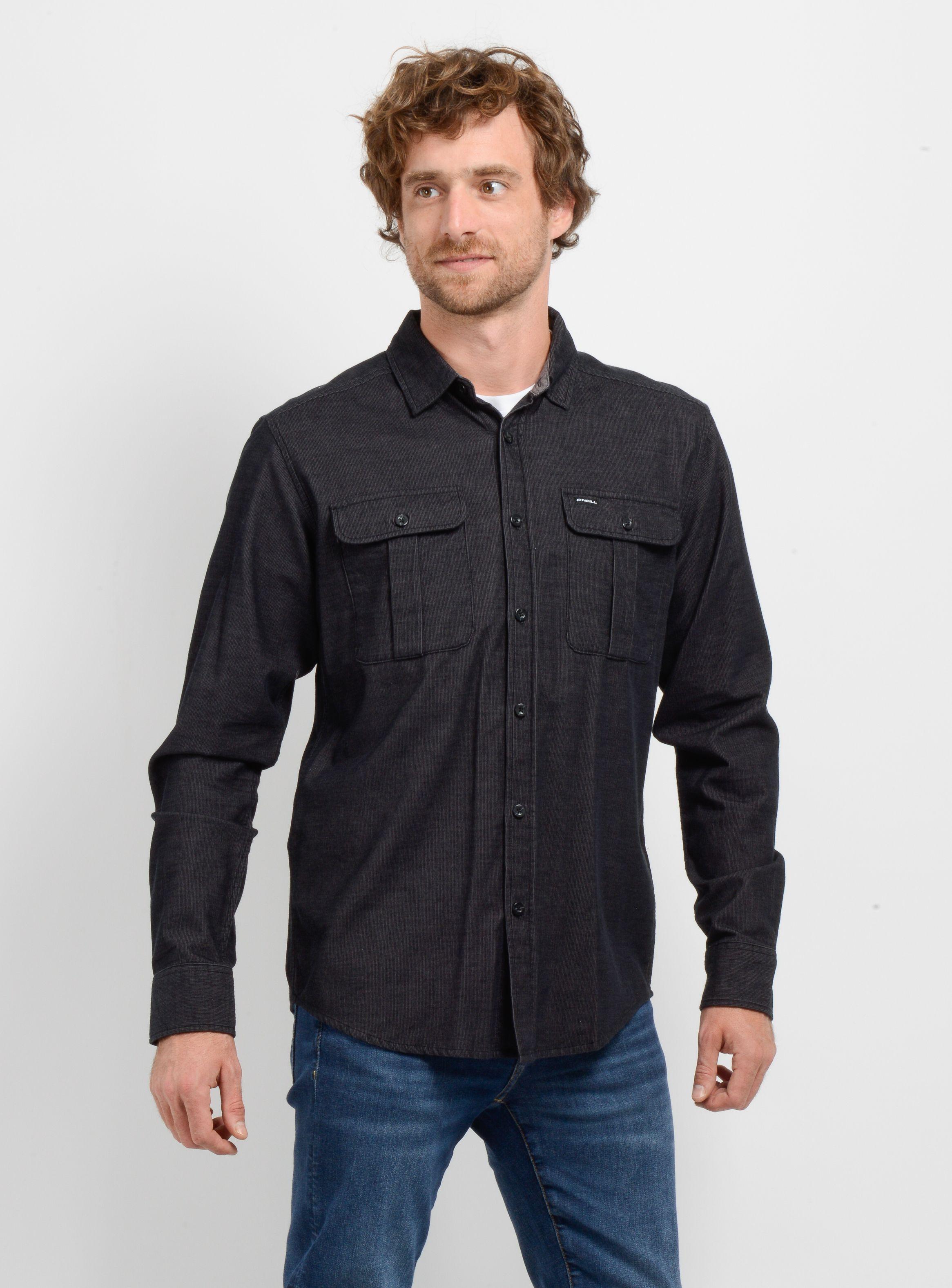 CAMISA MICRO COTELE LANDMARKED GRIS OSCURO-3