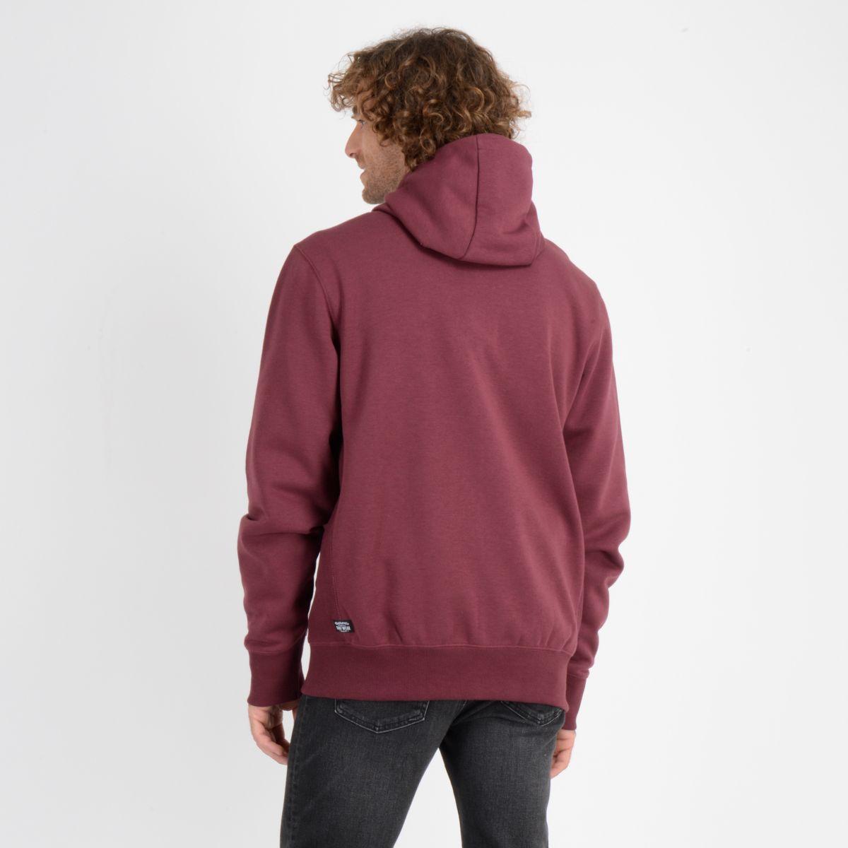 POLERON FULL ZIPPER ROJO OSCURO BAVARO FZ-1
