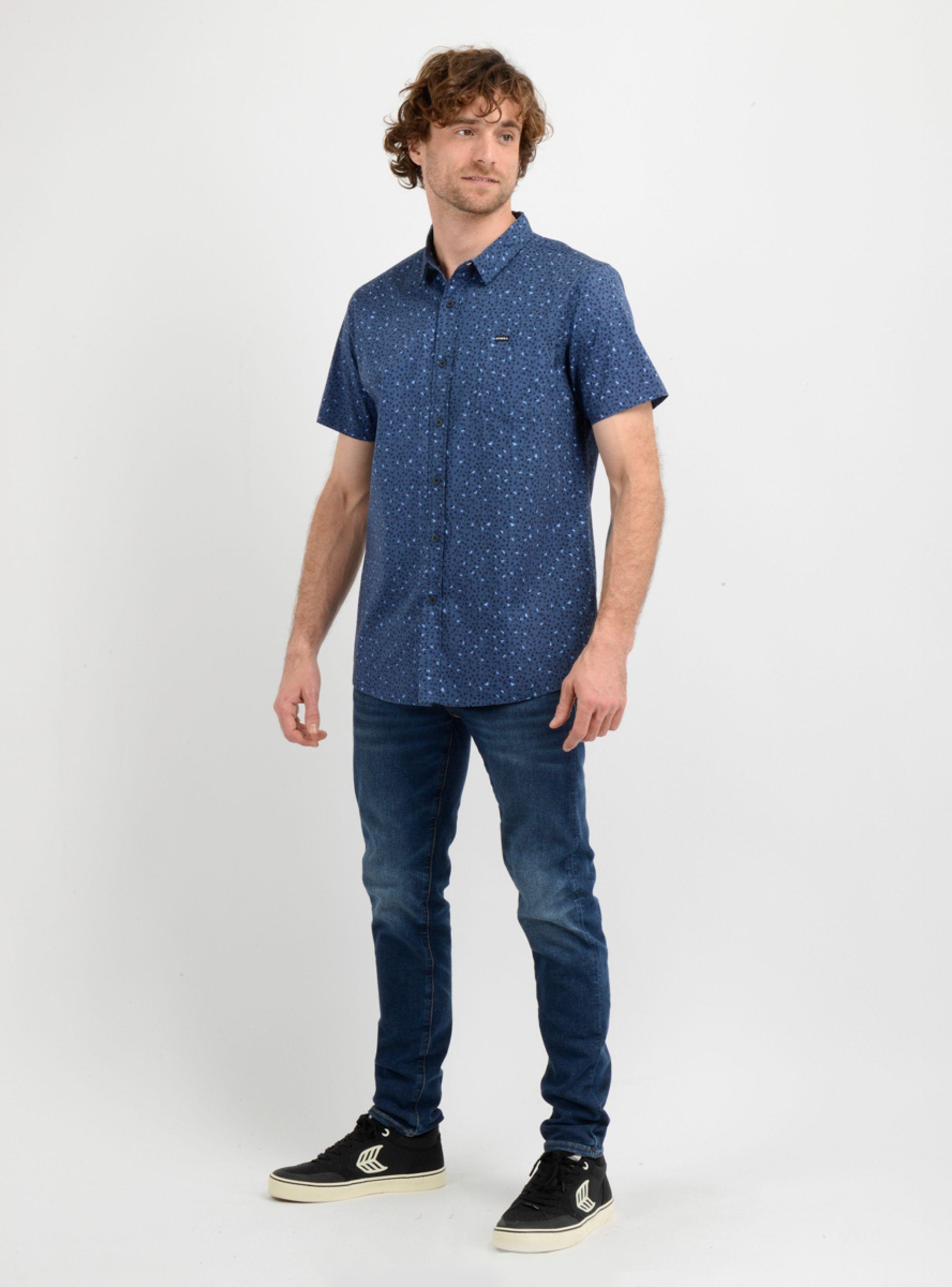 CAMISA MANGA CORTA QUIVER  AZUL-1