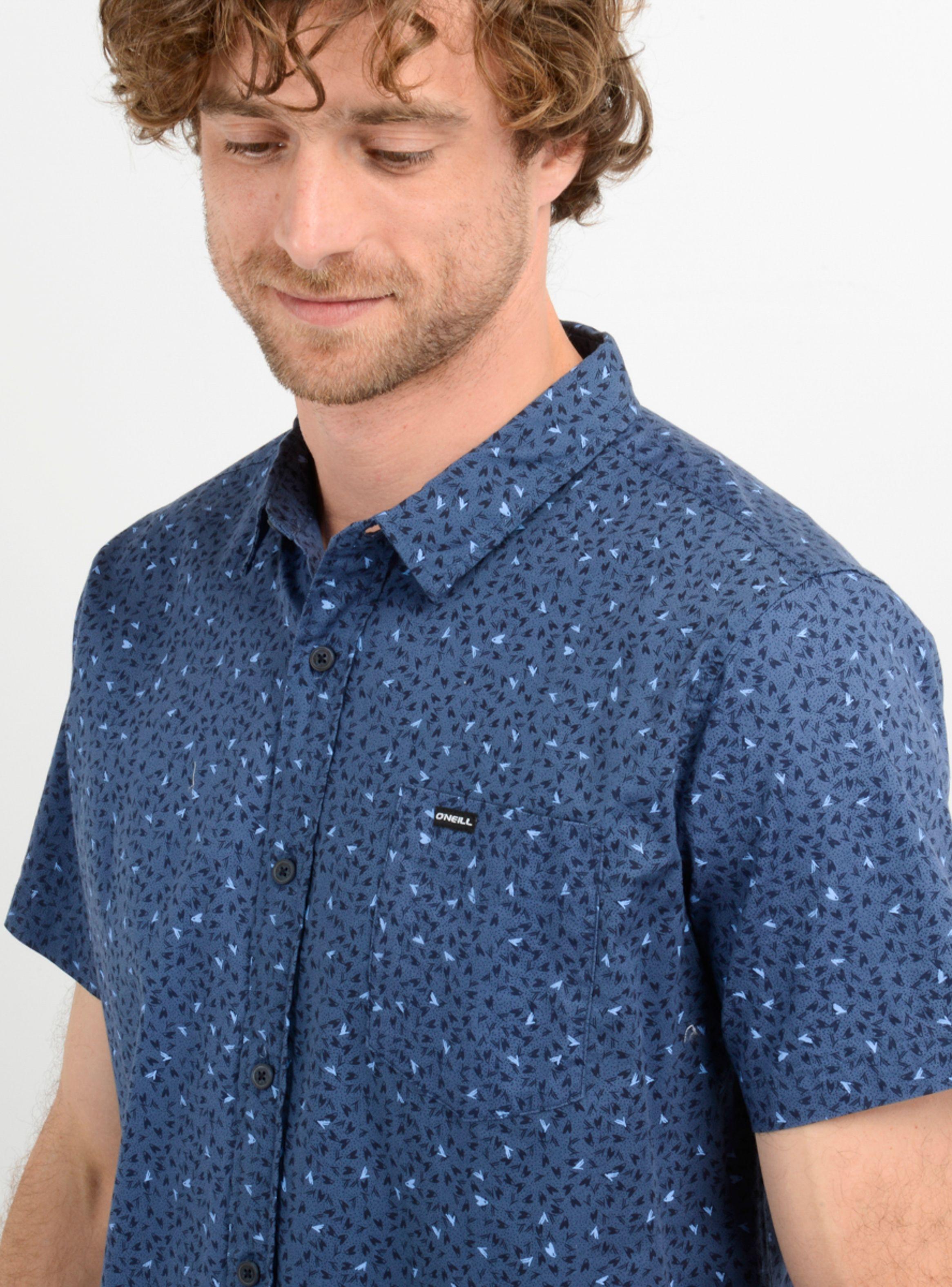 CAMISA MANGA CORTA QUIVER  AZUL-4