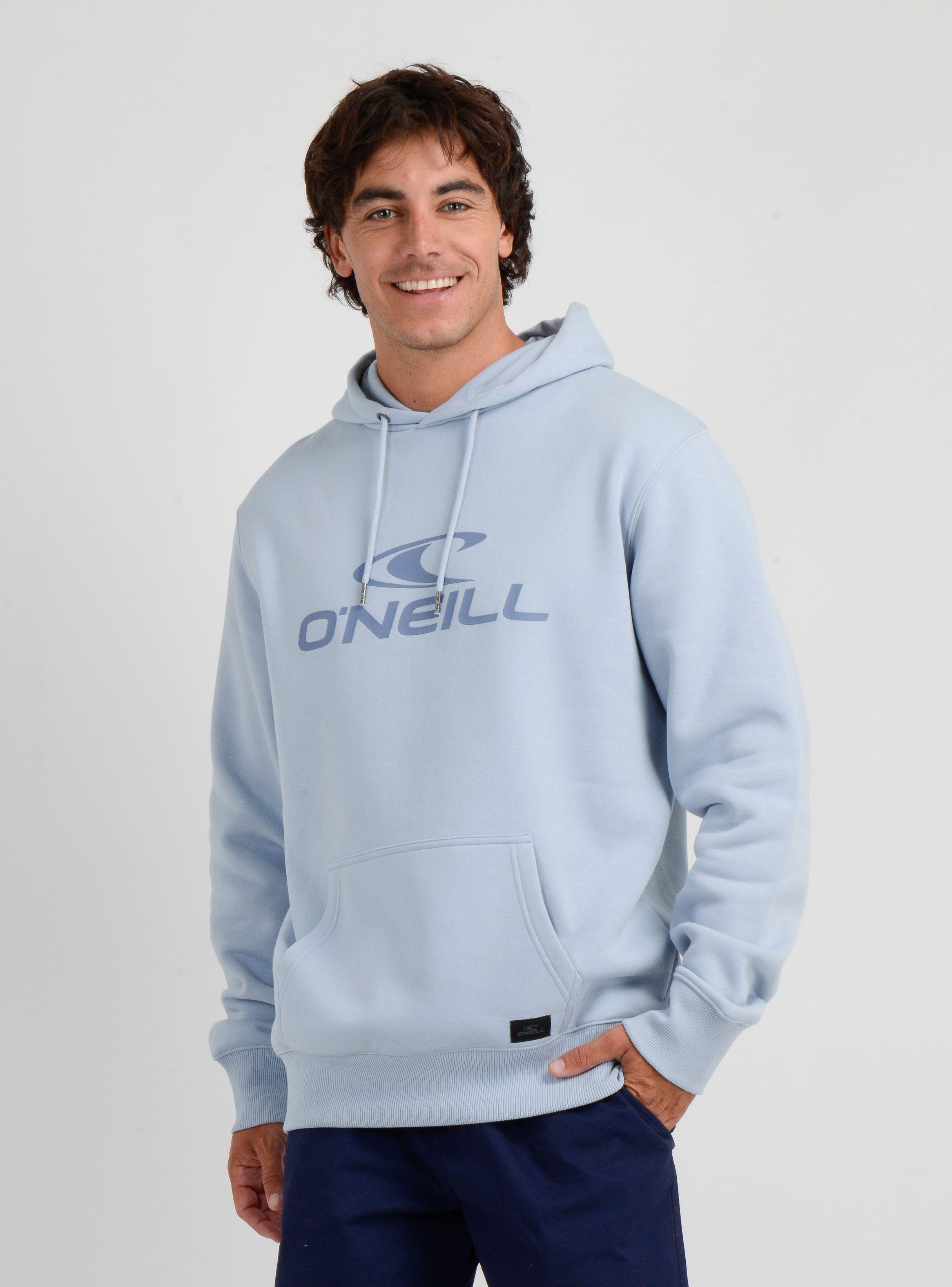 POLERON LOGO HOODIE II AZUL CLARO-0