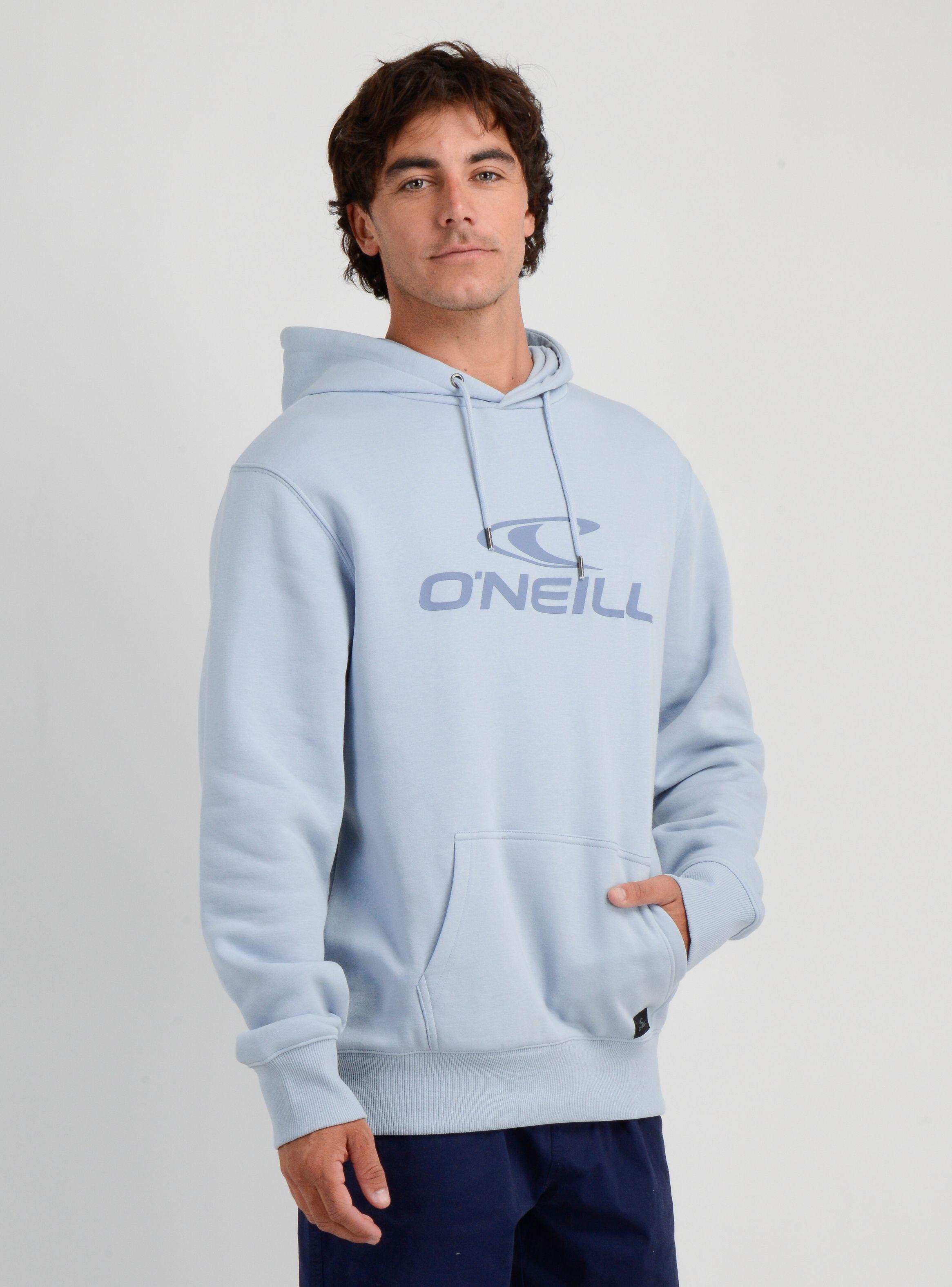 POLERON LOGO HOODIE II AZUL CLARO-3