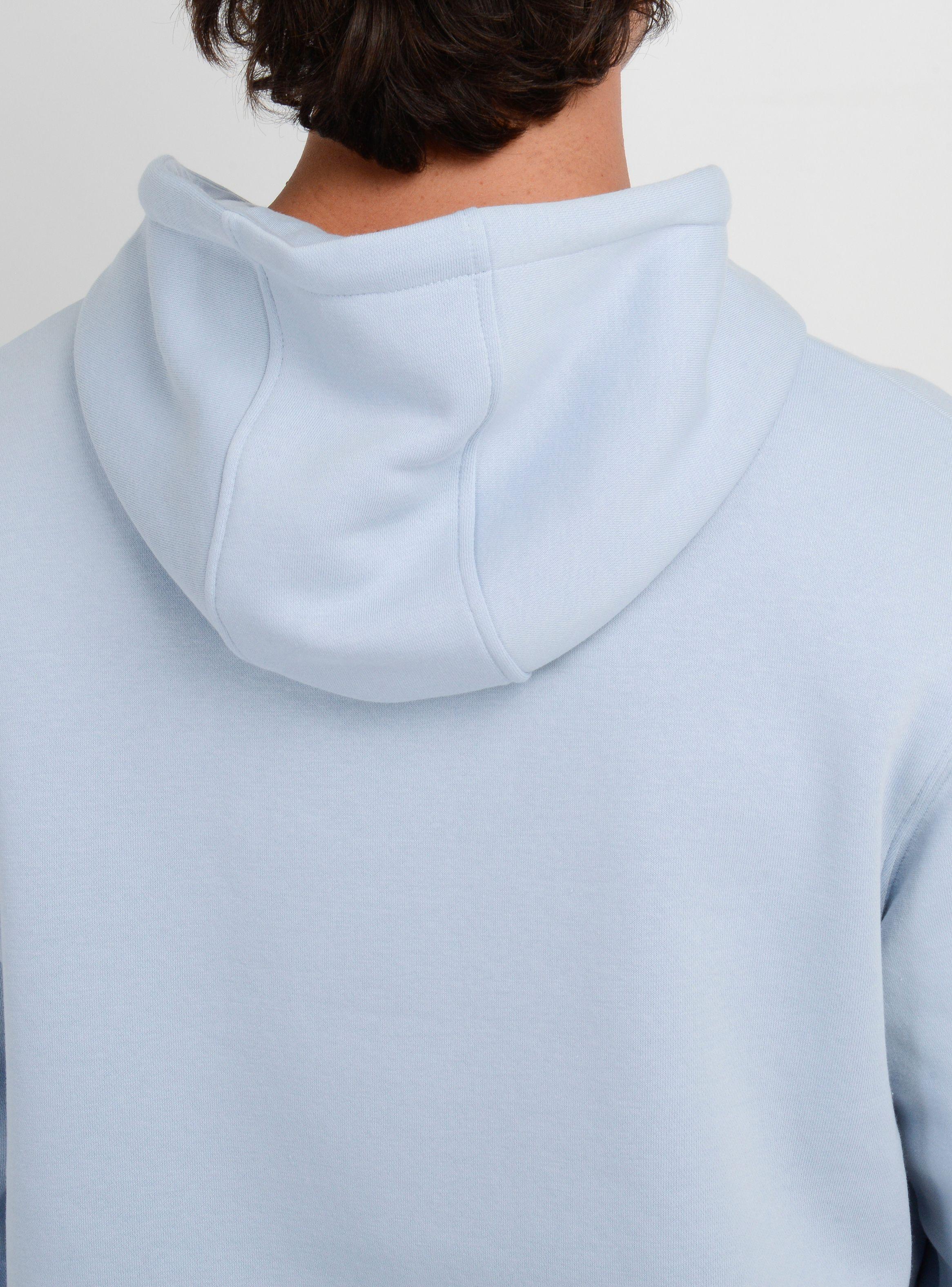 POLERON LOGO HOODIE II AZUL CLARO-5