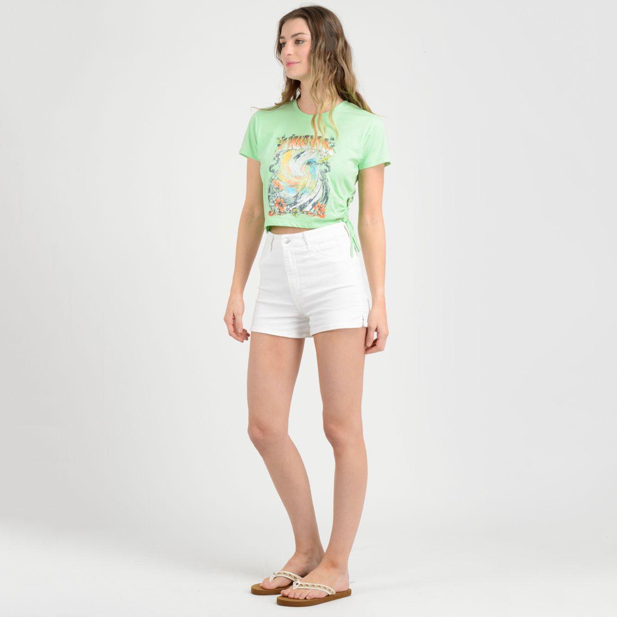 POLERA MANGA CORTA VIEW  VERDE CLARO-3