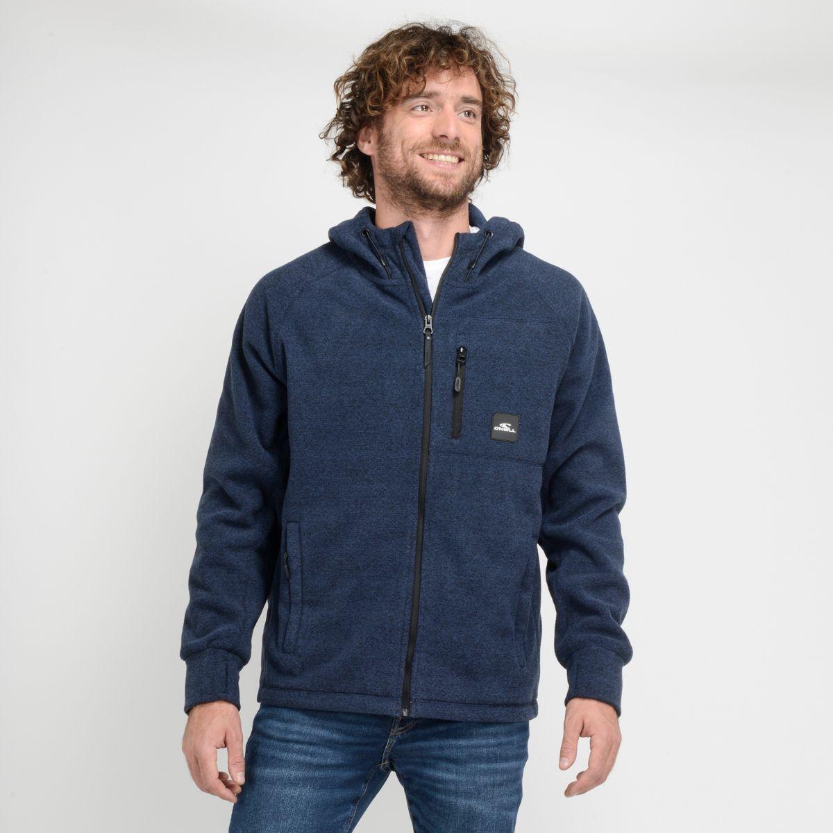 POLERON POLAR FULL ZIPPER - I23HO073008 AZUL  -1