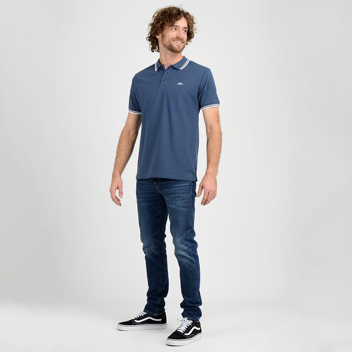 POLERA MANGA CORTA URBAN AZUL OSCURO-3