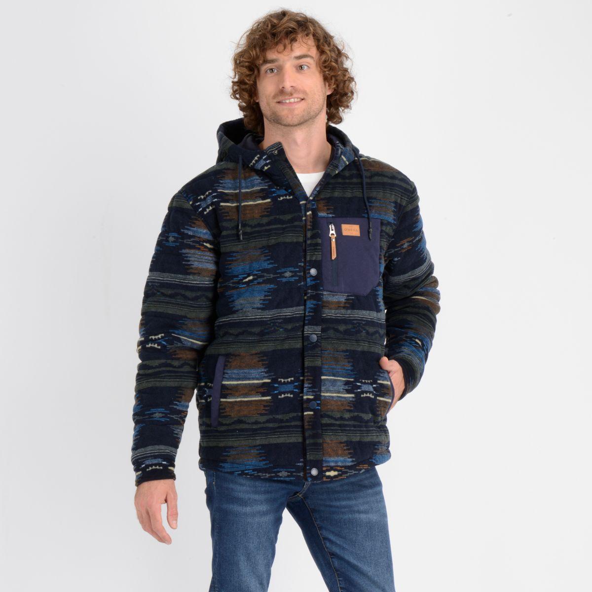 CHAQUETA LANDWARD FLEECE AZUL OSCURO-2