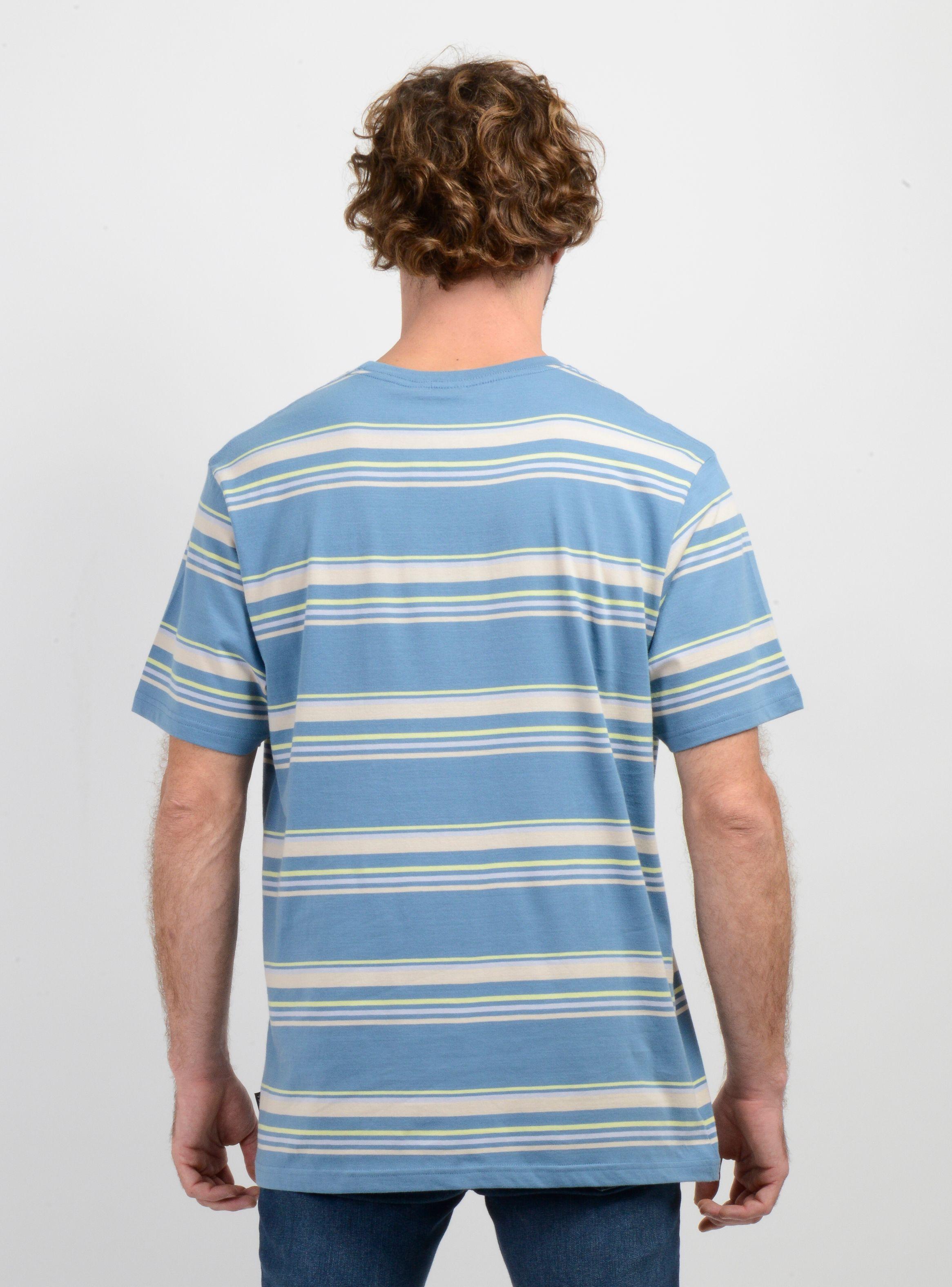 POLERA MANGA CORTA ORIGINALS STRIPE AZUL-1