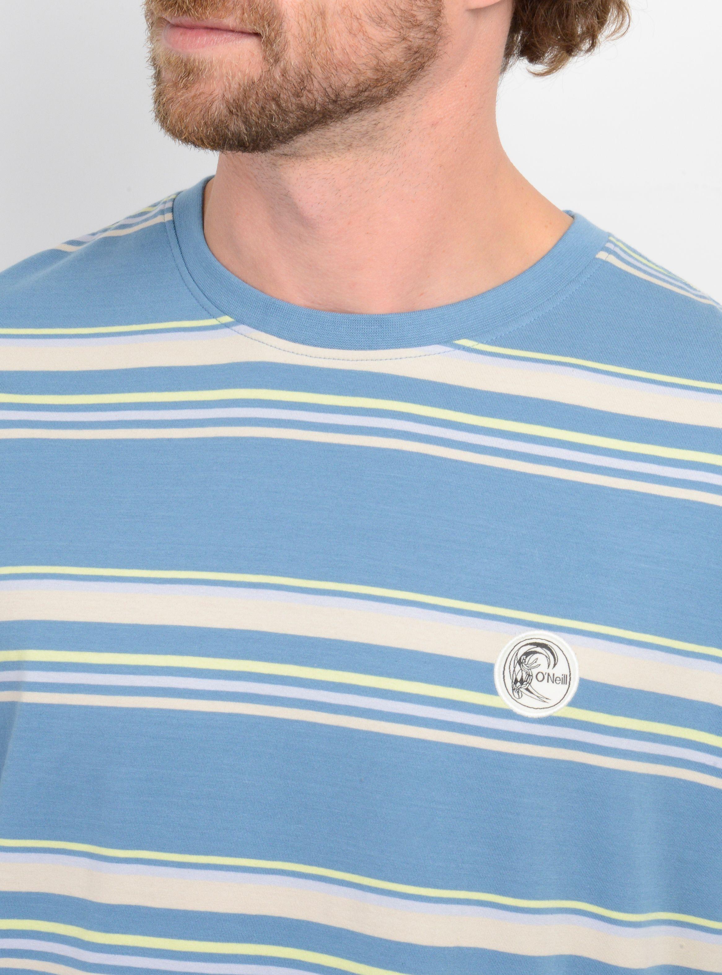 POLERA MANGA CORTA ORIGINALS STRIPE AZUL-4