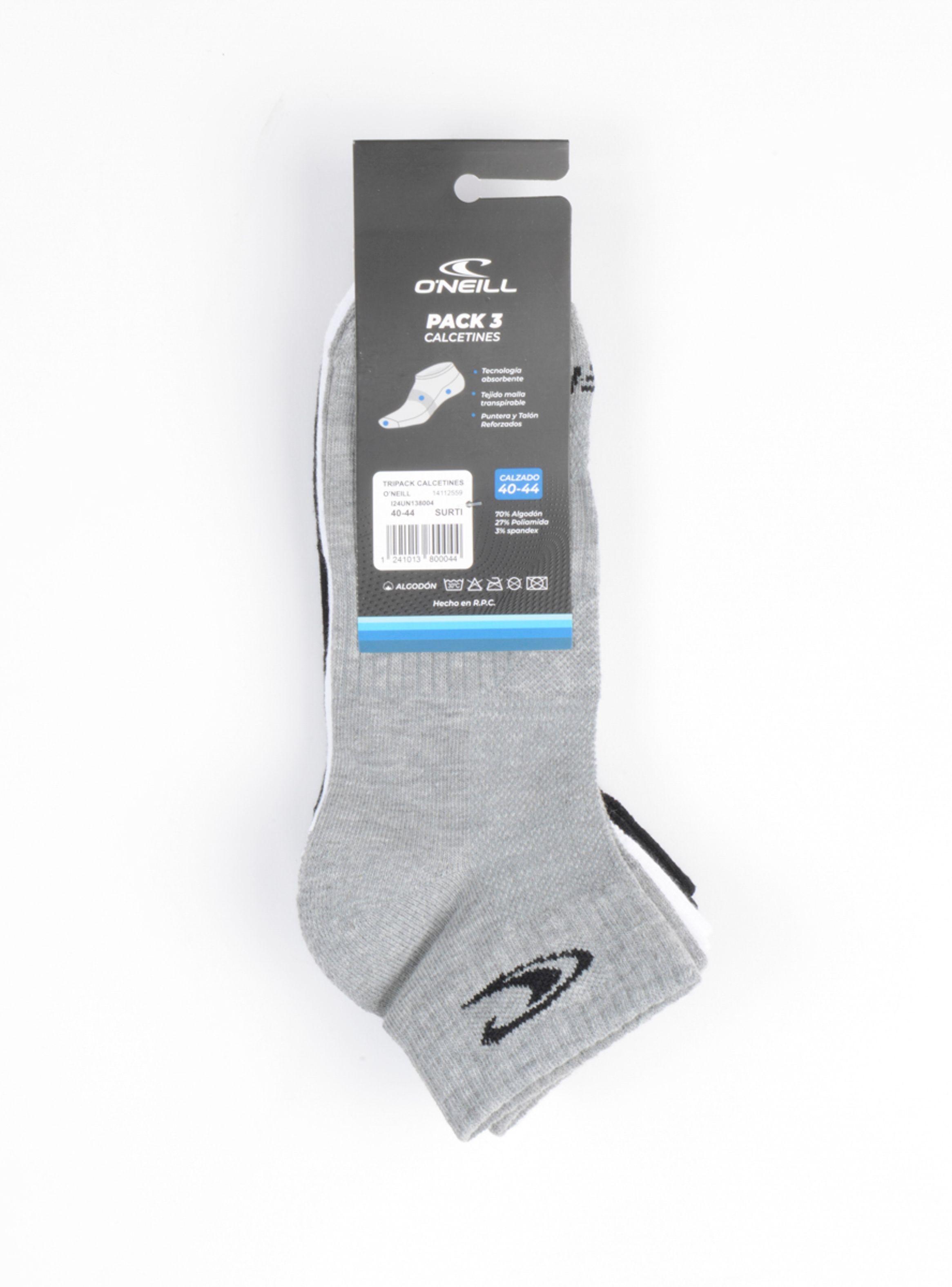 TRIPACK CALCETINES DAYLY FOOTIE TRICOLOR-2