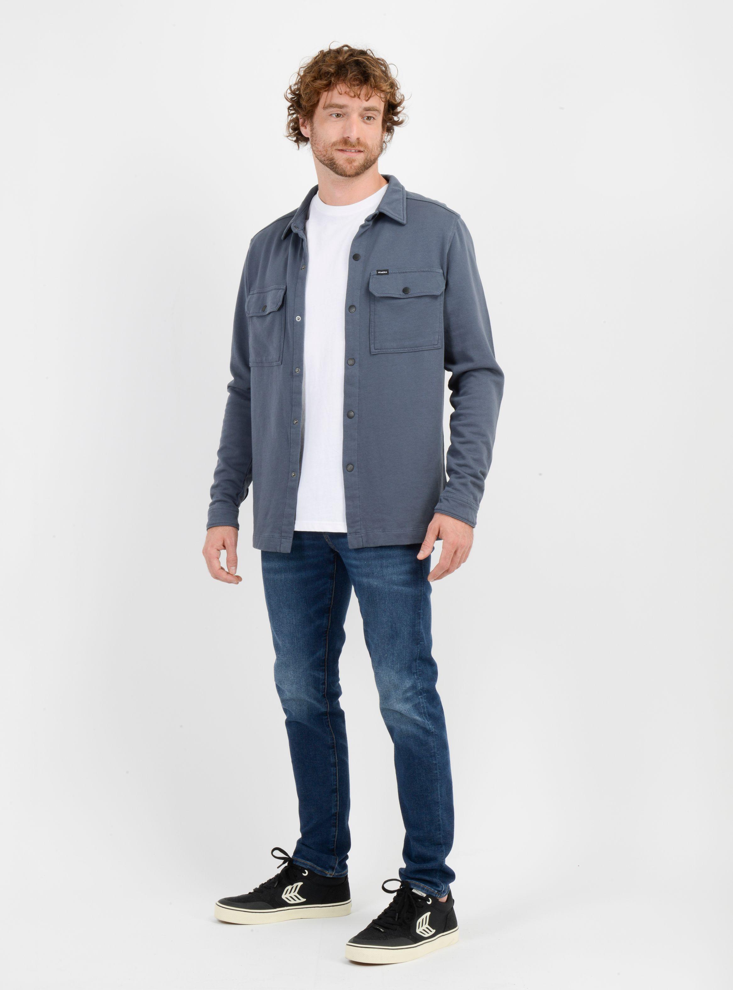 CAMISA MANGA LARGA REDMOND  AZUL-2