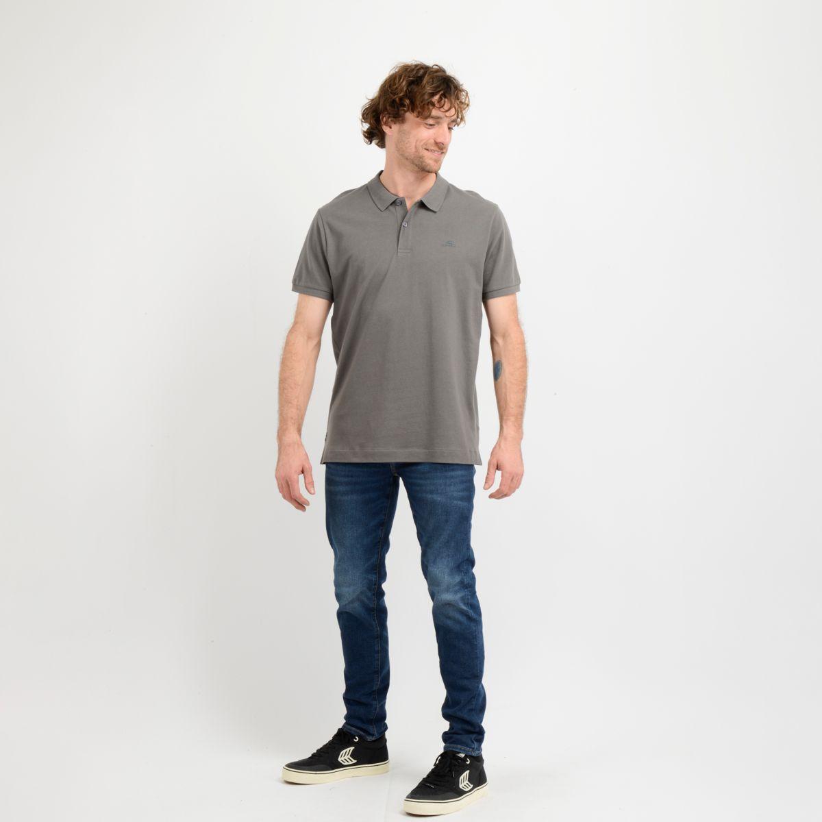 POLERA CON CUELLO SURF STATE POLOSHIRT  GRIS-1