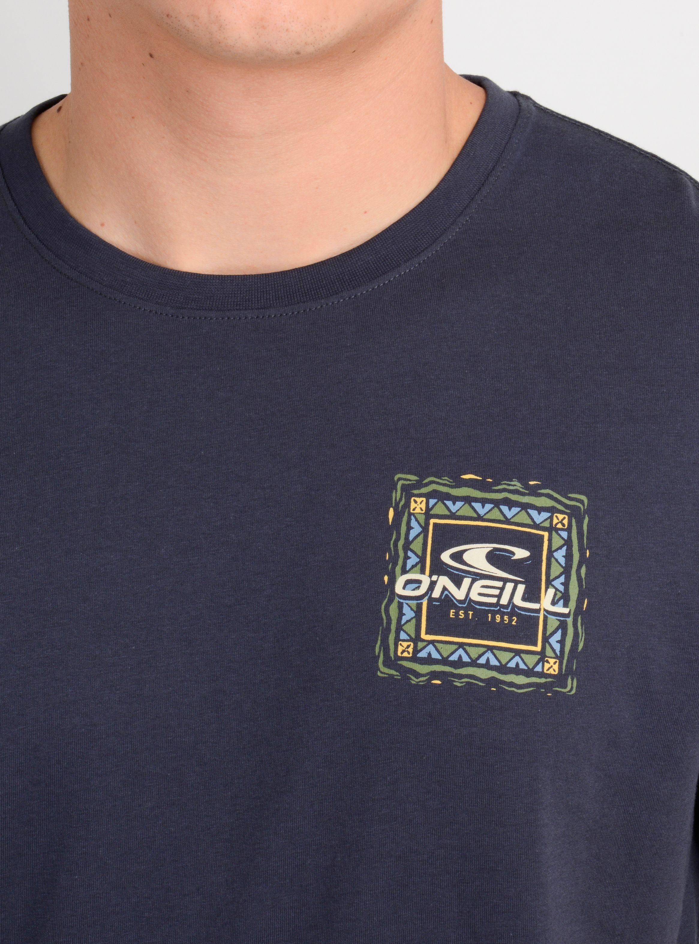 POLERA MANGA CORTA PATTERNS AZUL OSCURO-4