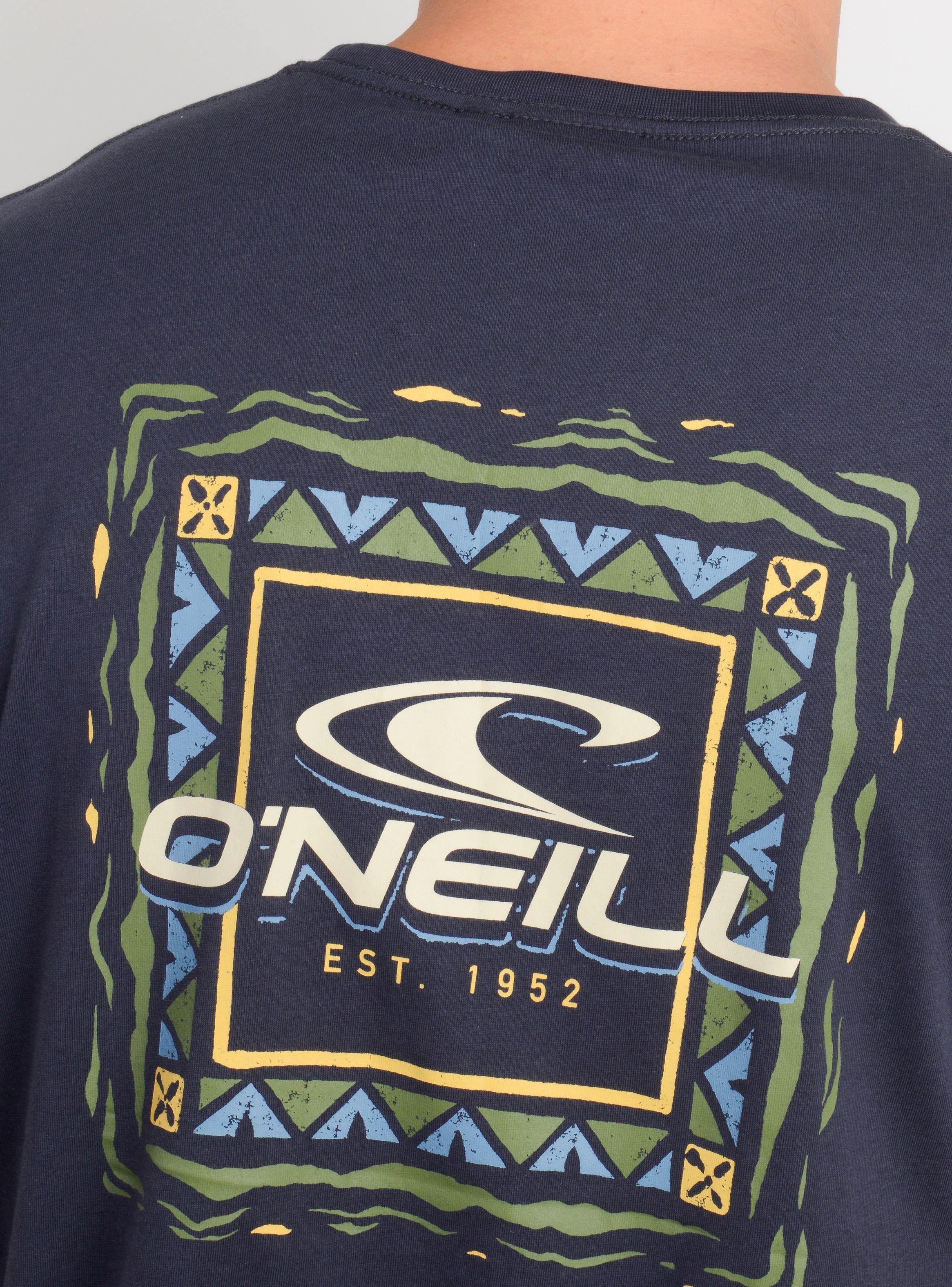 POLERA MANGA CORTA PATTERNS AZUL OSCURO-5