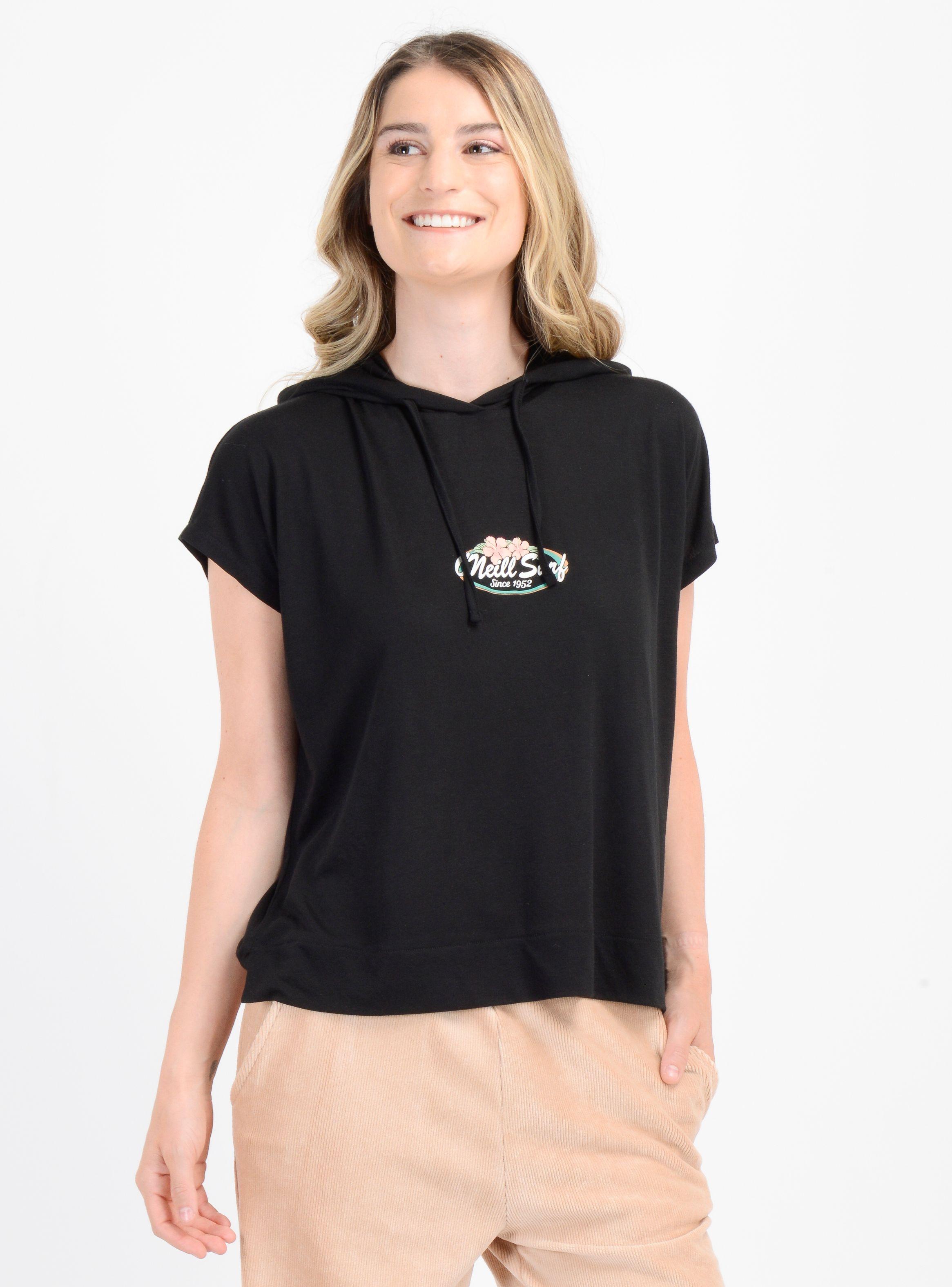 POLERA MANGA CORTA BEACHY BLOOM  NEGRO-3