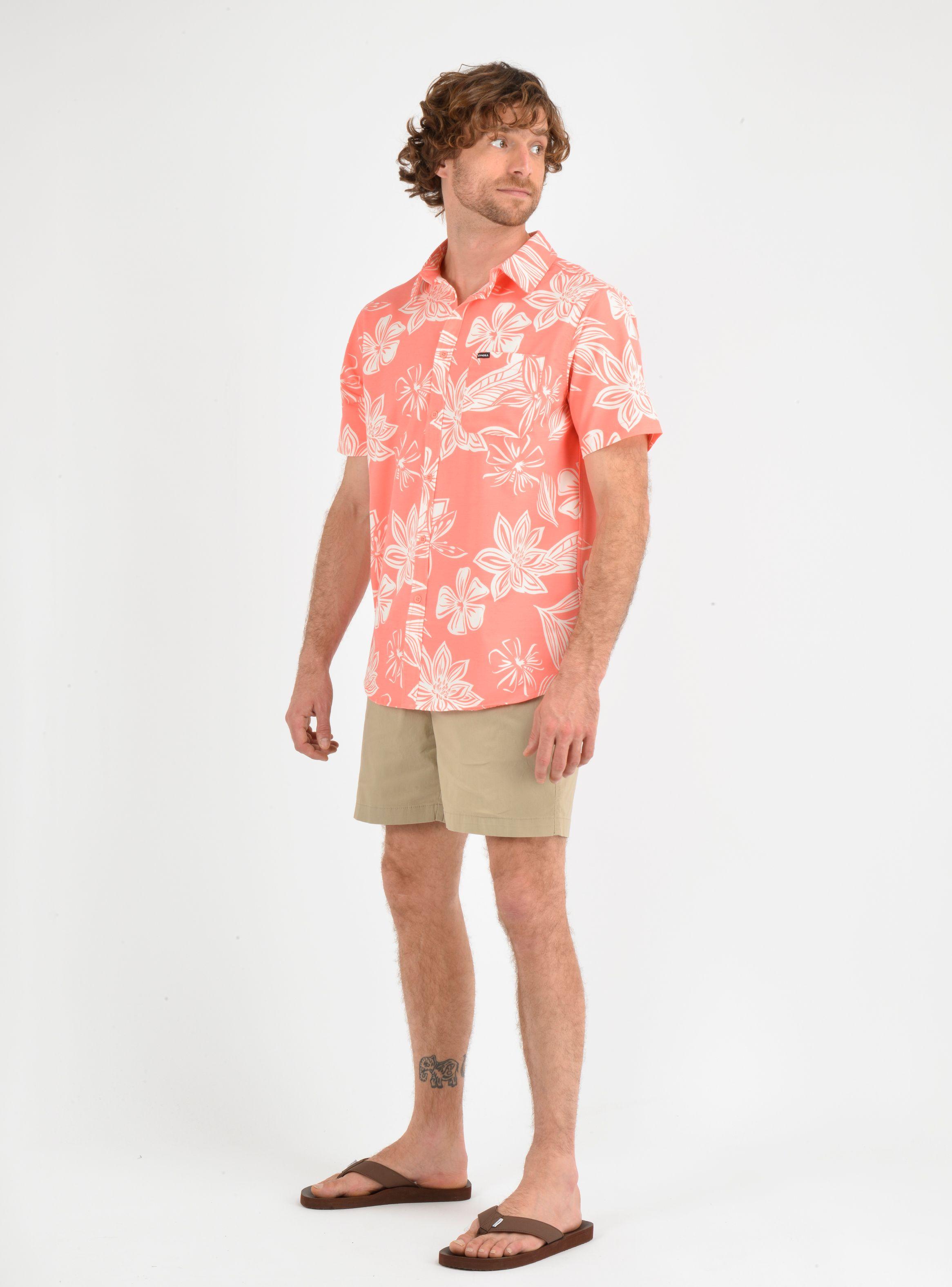 CAMISA MANGA CORTA TVLR UPF TRAVERSE  NARANJO-2