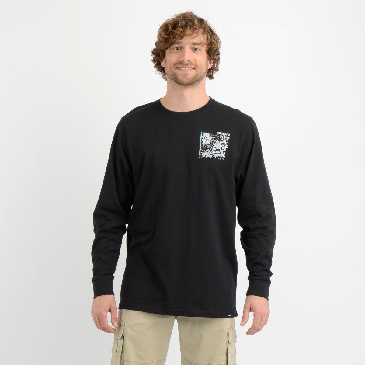 POLERA MANGA LARGA PACIFIC  NEGRO-0