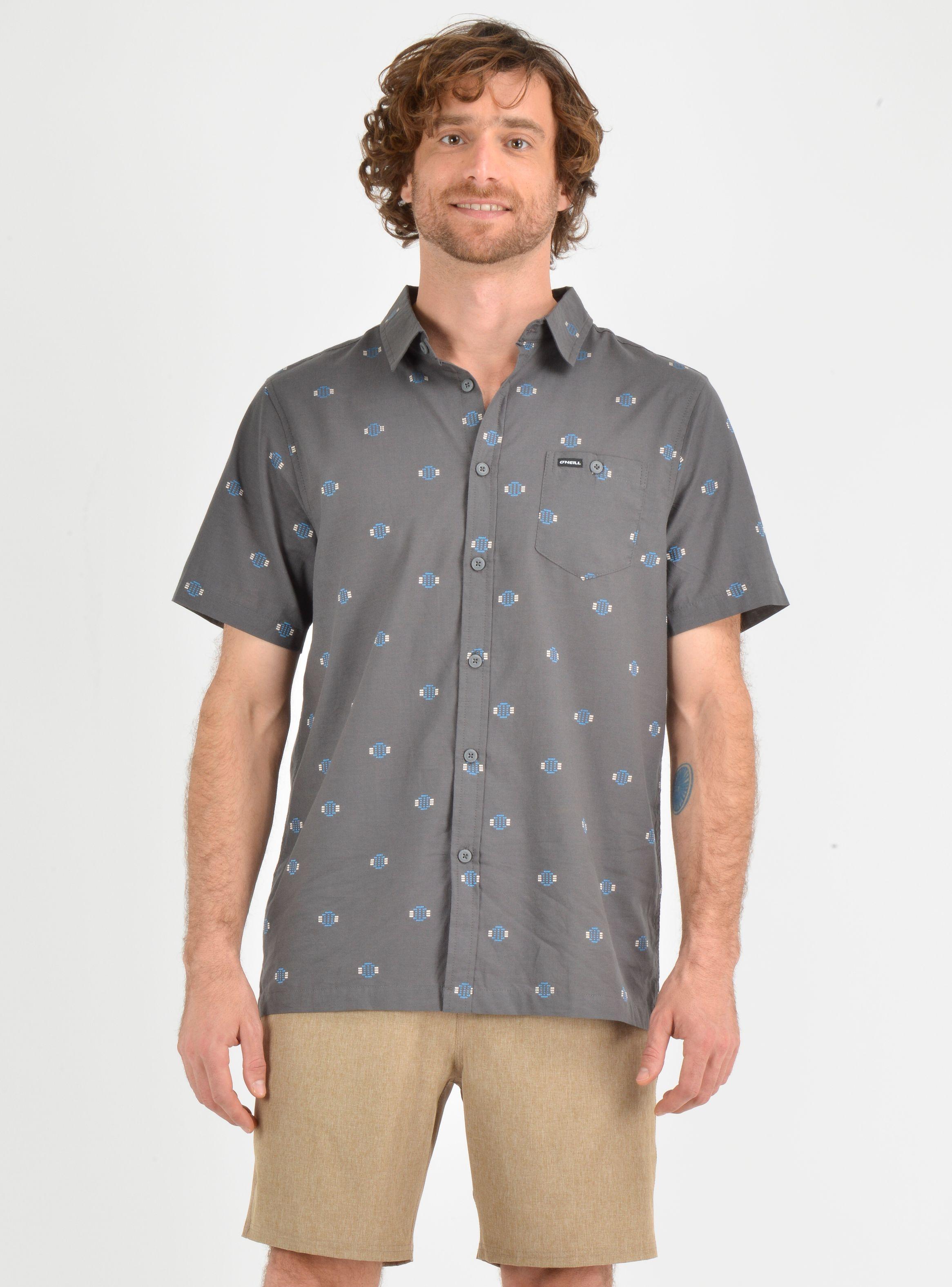 CAMISA MANGA CORTA HORIZON  GRIS-0