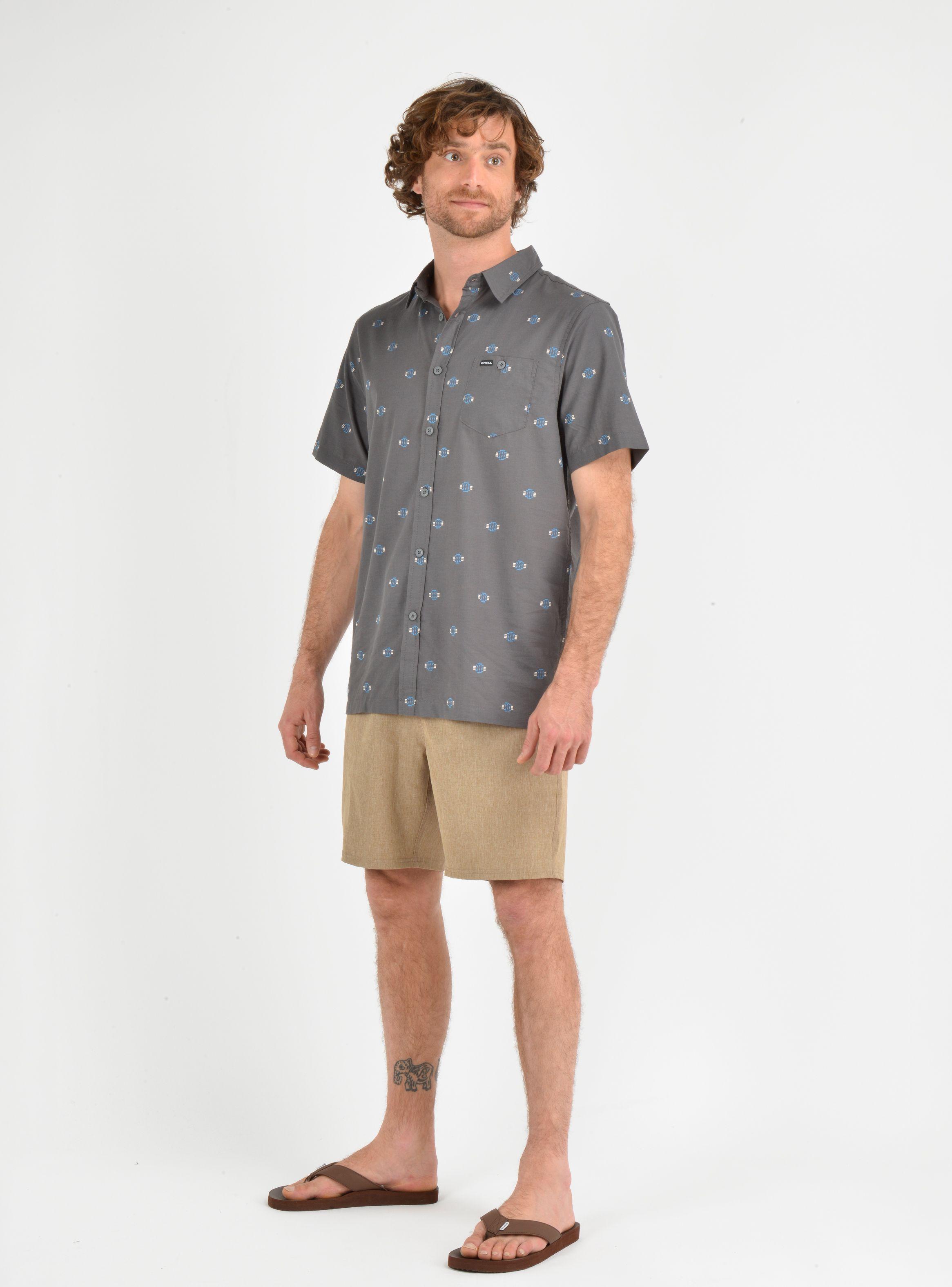 CAMISA MANGA CORTA HORIZON  GRIS-2